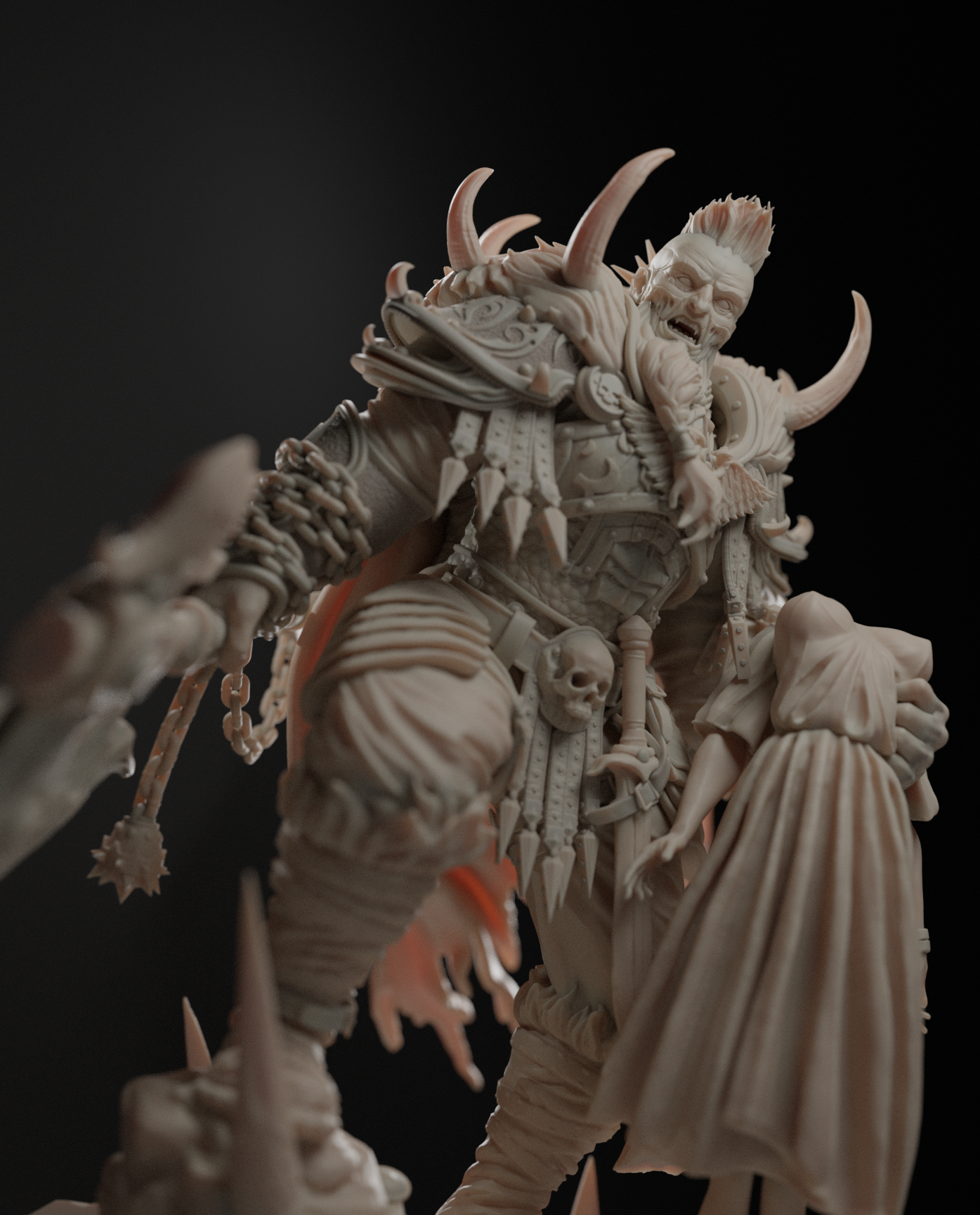 he came back a different man 75mm resin fantasy warrior miniature elijah safarov unpainted model