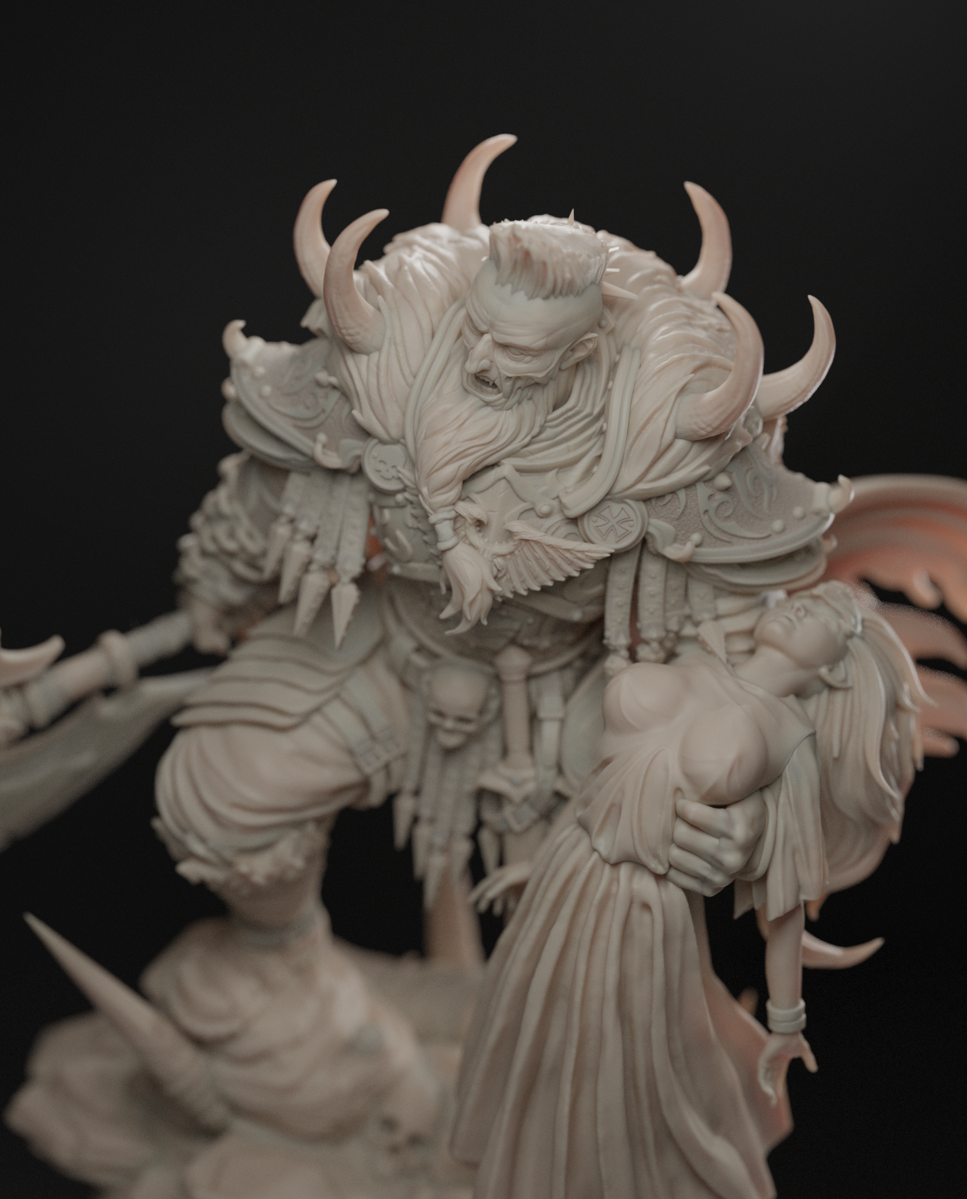 he came back a different man 75mm resin fantasy warrior miniature elijah safarov unpainted model