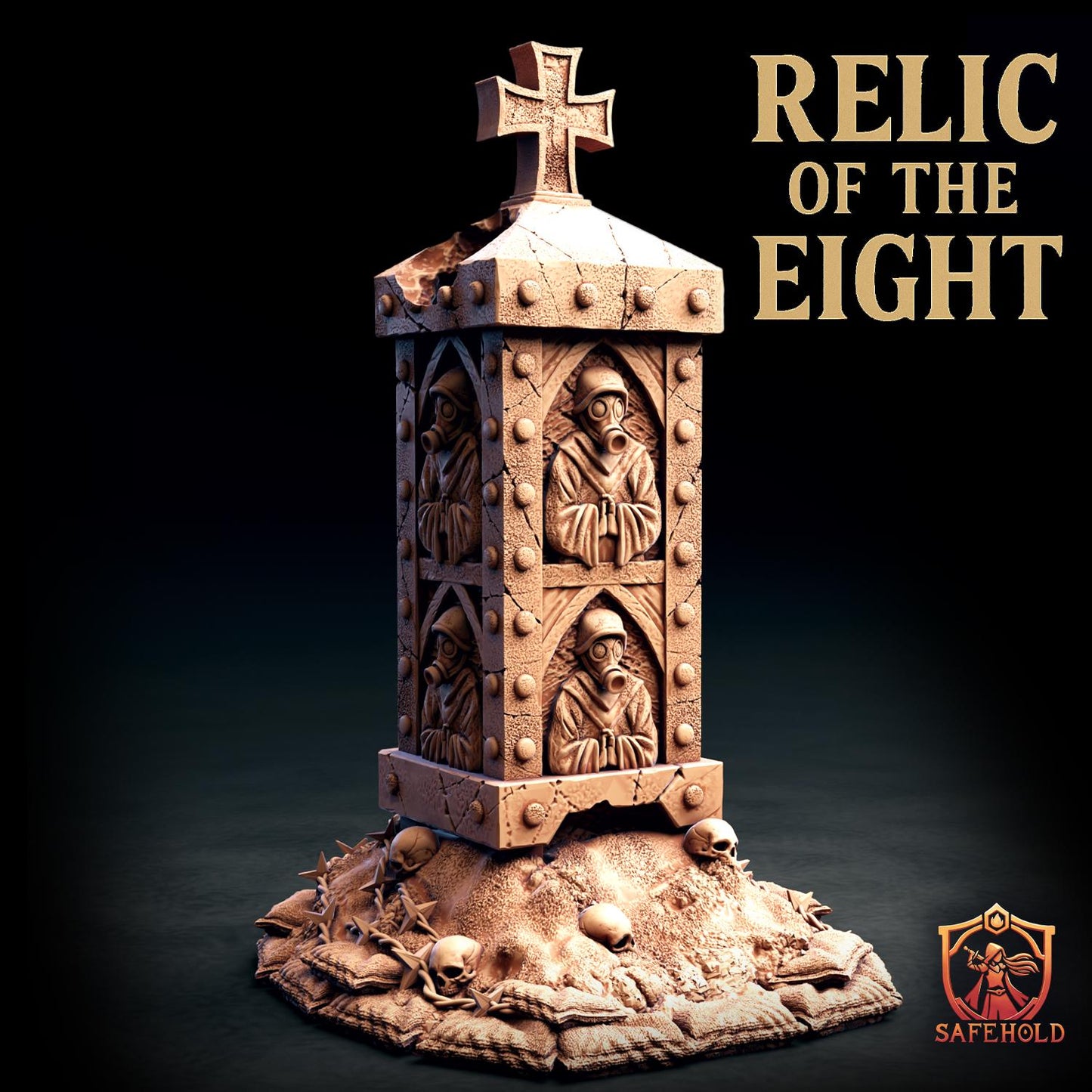 Relic of the Eight – grimdark dice tower i teren do gier Trench Crusade | SafeHold