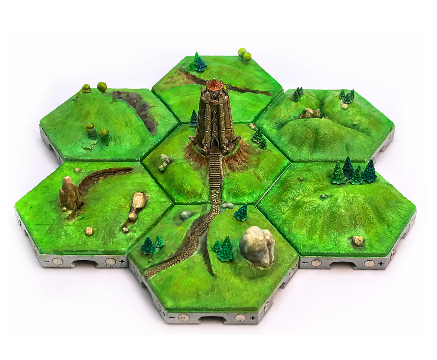 Modułowe Kafelki Terenu HexMap – Biomy 3D od STLModels do Gier RPG i Planszowych