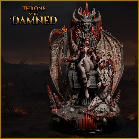 Throne of the Damned – figurka 75mm/120mm na demonicznym tronie