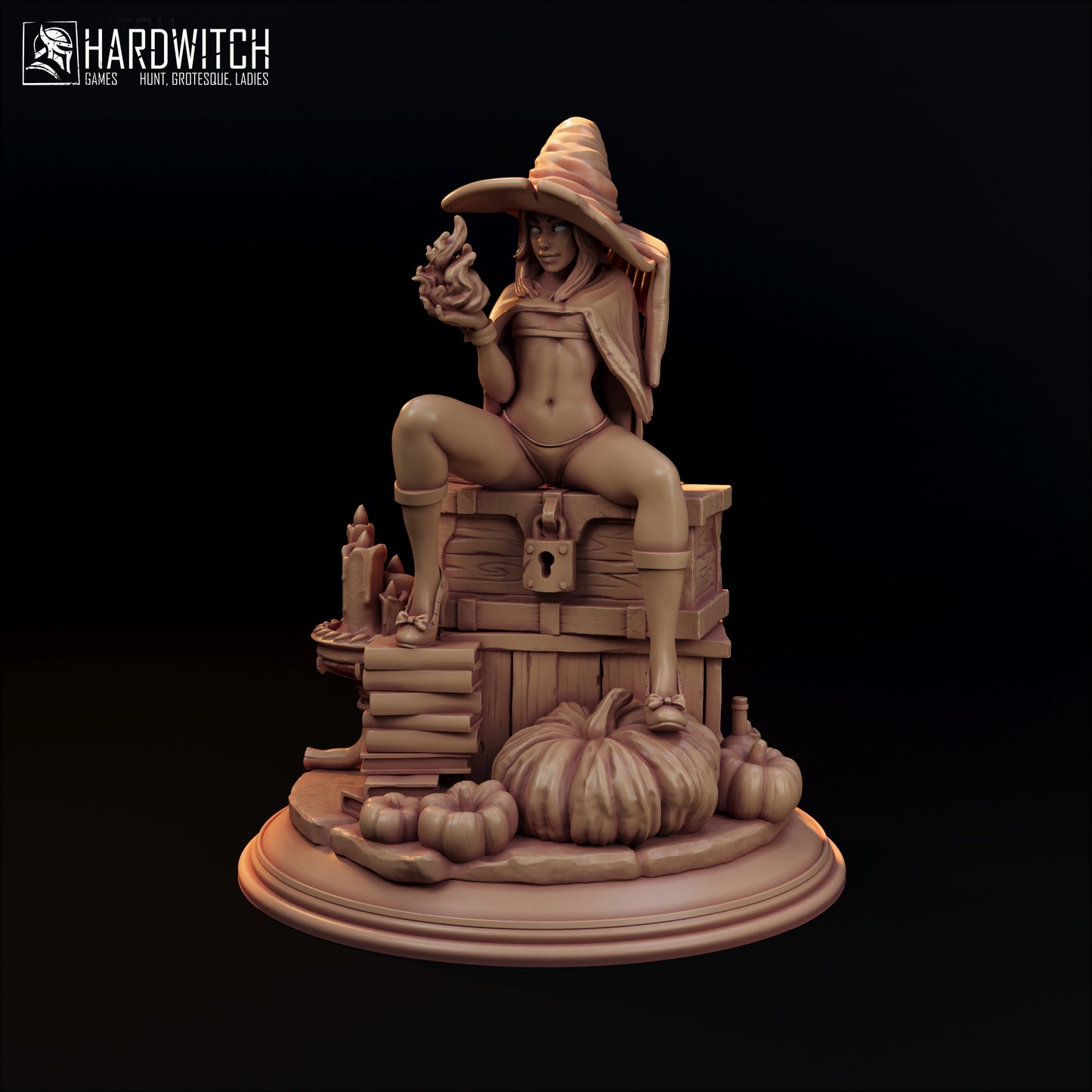 Figurka Kidah Brown – Fortuna Magica | czarownica fantasy | miniatura kolekcjonerska 75 mm / 120 mm (HardWitch Games)