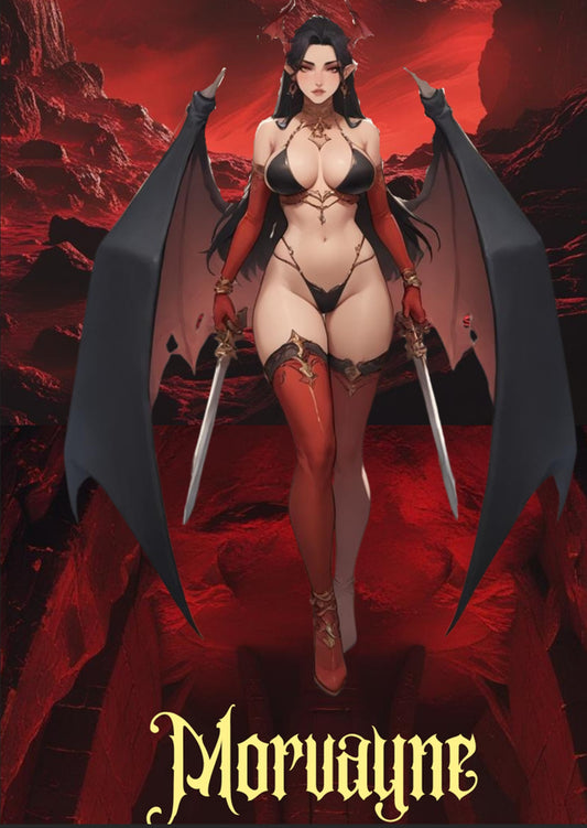 Morvalyne demoness resin miniature