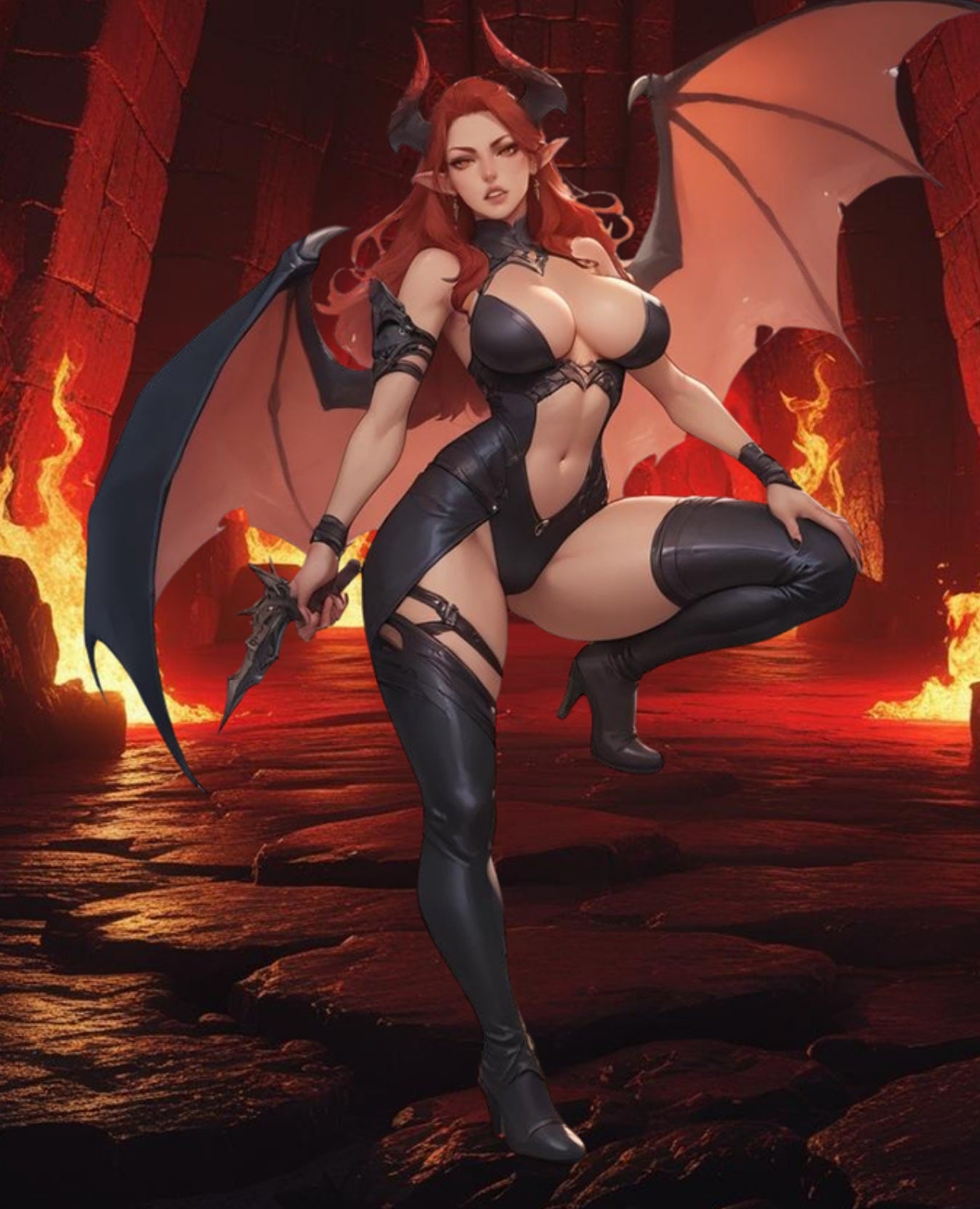 Lilith Sisters of Sin MJ 3D figurka – wariant NSFW