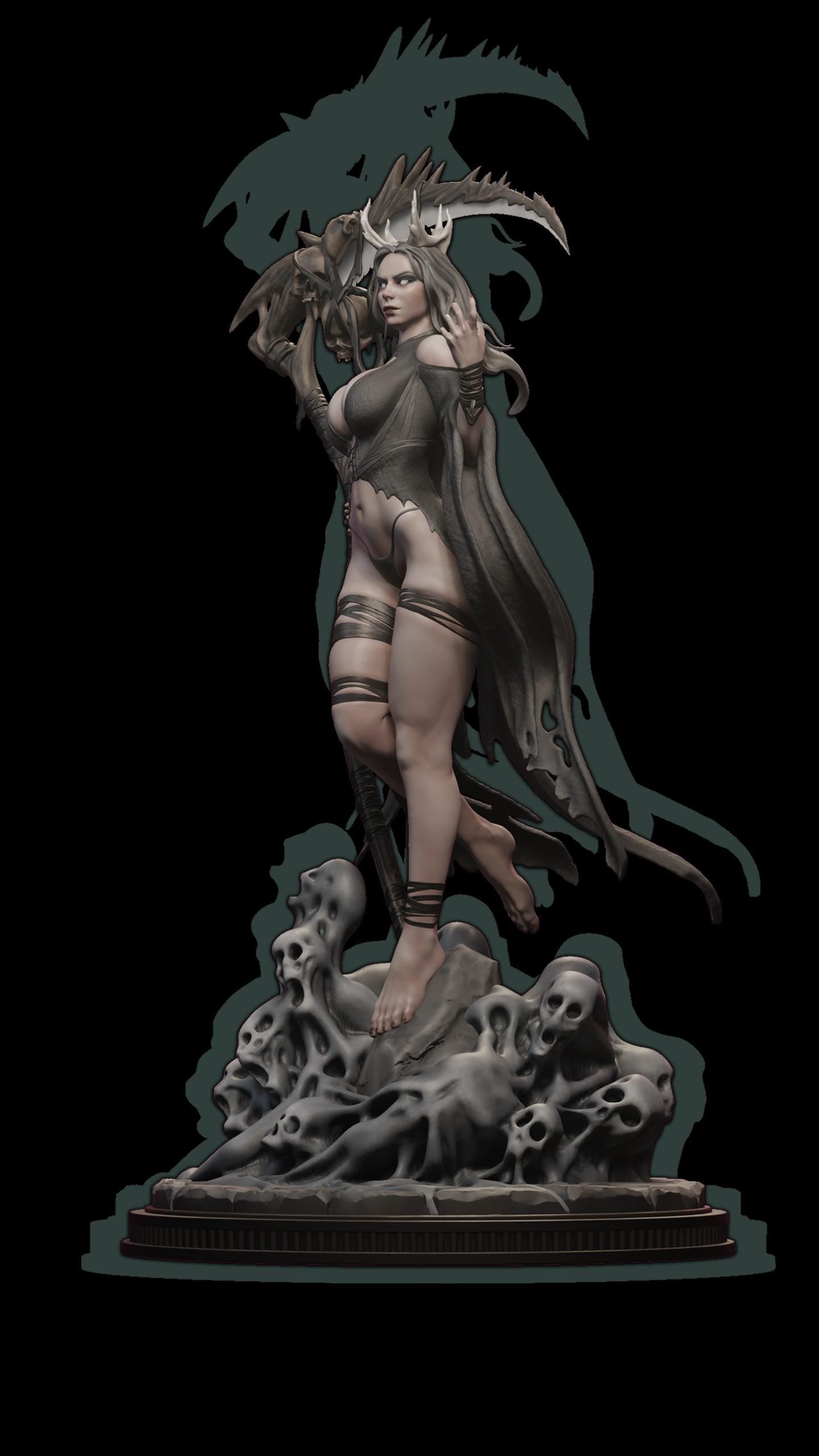 The Harvester | Figurka Kolekcjonerska 3D | Dark Fantasy | 75 mm / 120 mm