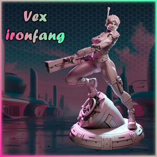 Vex Ironfang figurka żywiczna – Nuke City Ladies – Black Bird Miniatures