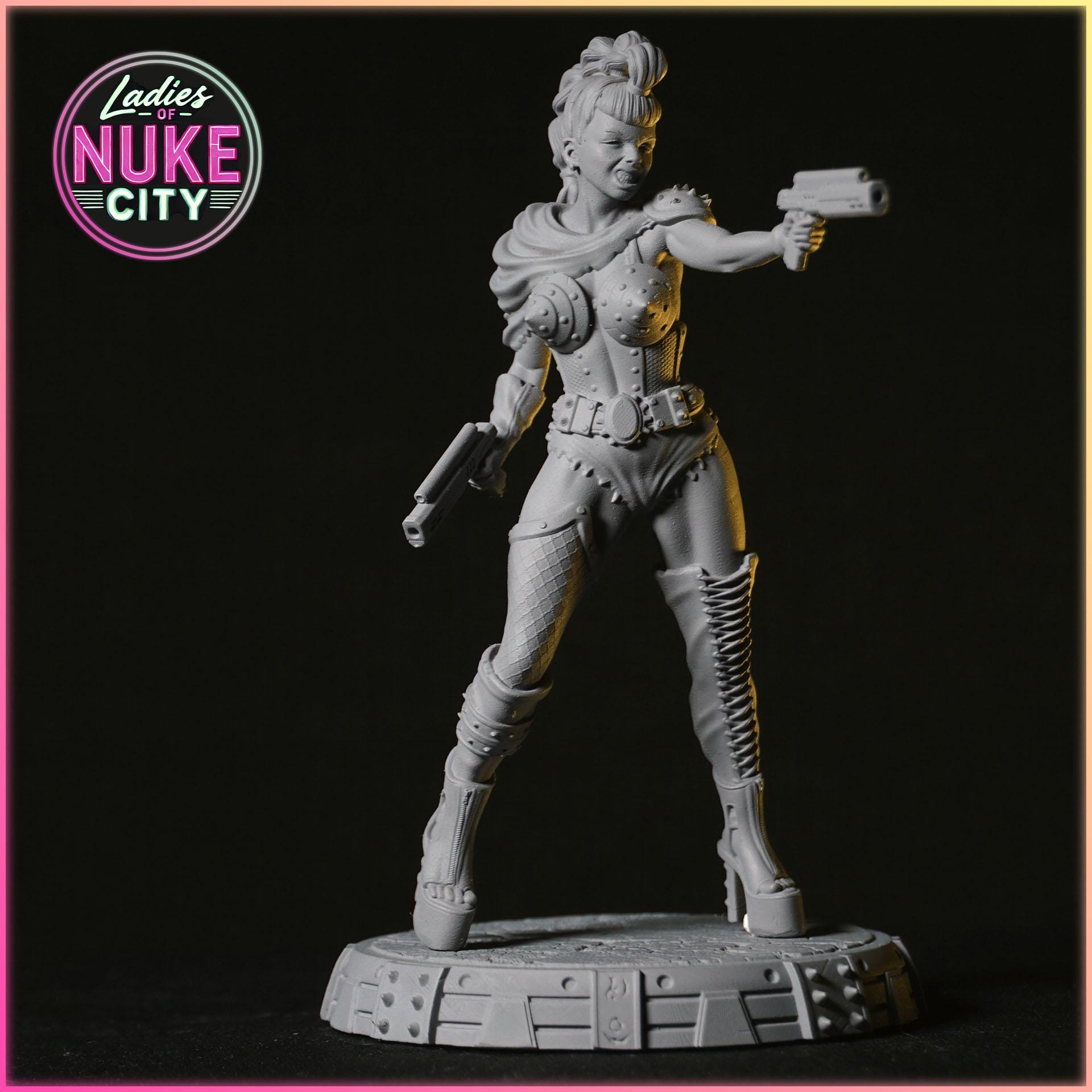 Morrigan Shot figurka żywiczna – Nuke City Ladies – Black Bird Miniatures