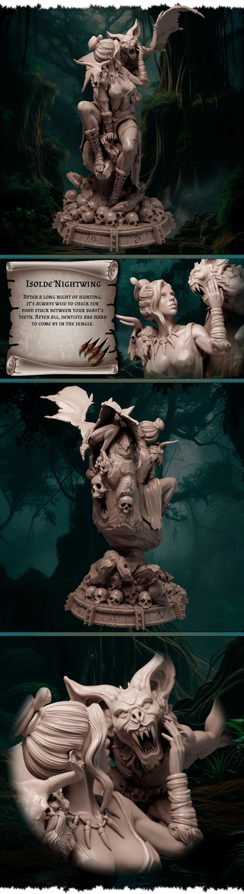 Isolde Nightwing figurka żywiczna – Ladies of the Wild Hunt – Black Bird Miniatures