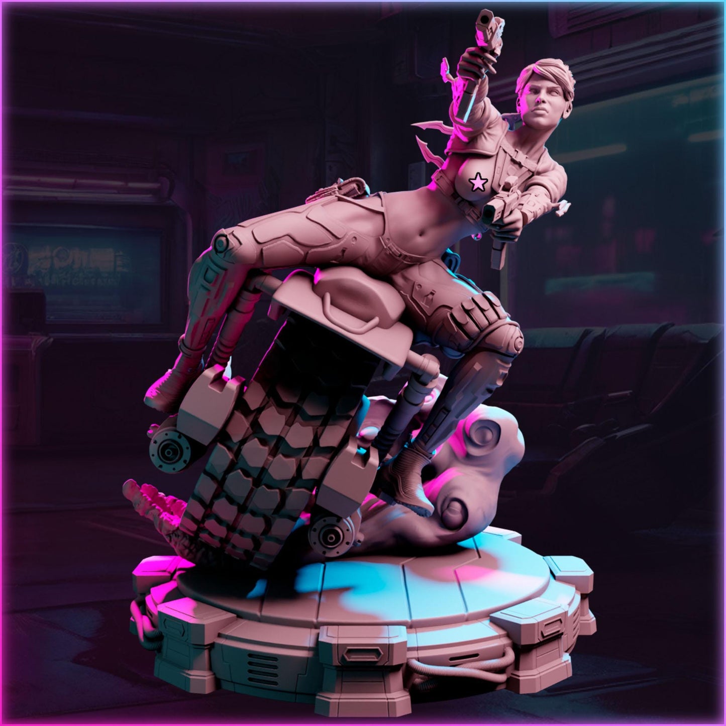 Orion Bufferson figurka 32mm – Ladies of the 2133, Black Bird Miniatures