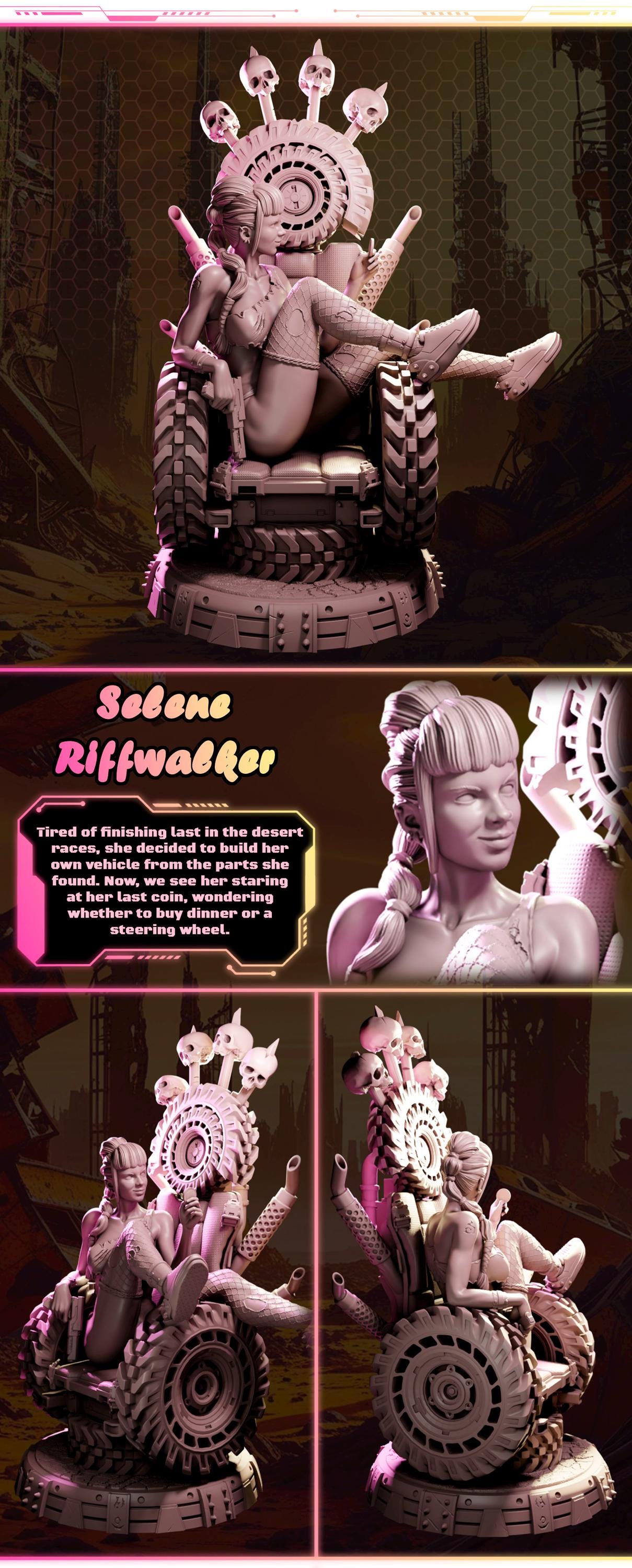 Selene Riffwalker figurka żywiczna – Nuke City Ladies – Black Bird Miniatures