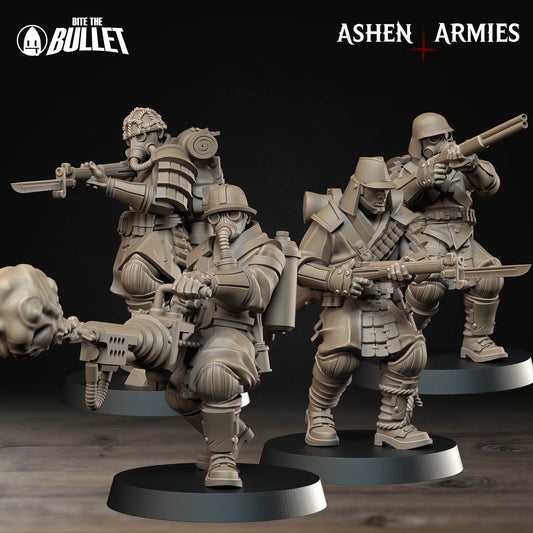 Hellbound Apostasy - Yeomen (4 Figuren) - Trench Crusade Proxy - Ashen Armies | 16K ABS-Like