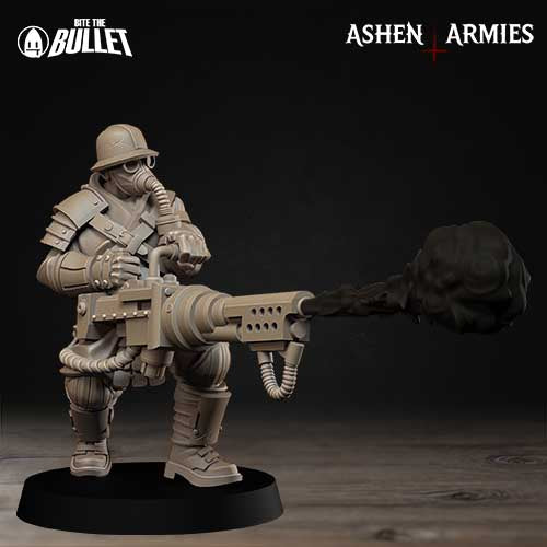Hellbound Apostasy - Yeomen (4 Figurki) - Trench Crusade Proxy - Ashen Armies | 16K ABS-Like