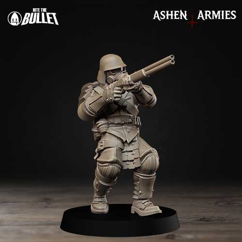 Hellbound Apostasy - Yeomen (4 Figurki) - Trench Crusade Proxy - Ashen Armies | 16K ABS-Like