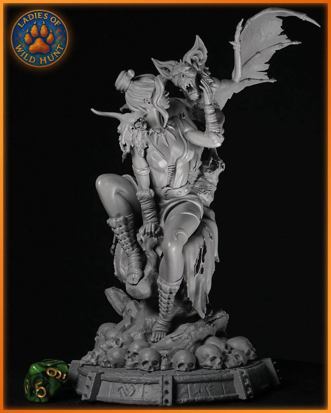 Isolde Nightwing figurka żywiczna – Ladies of the Wild Hunt – Black Bird Miniatures