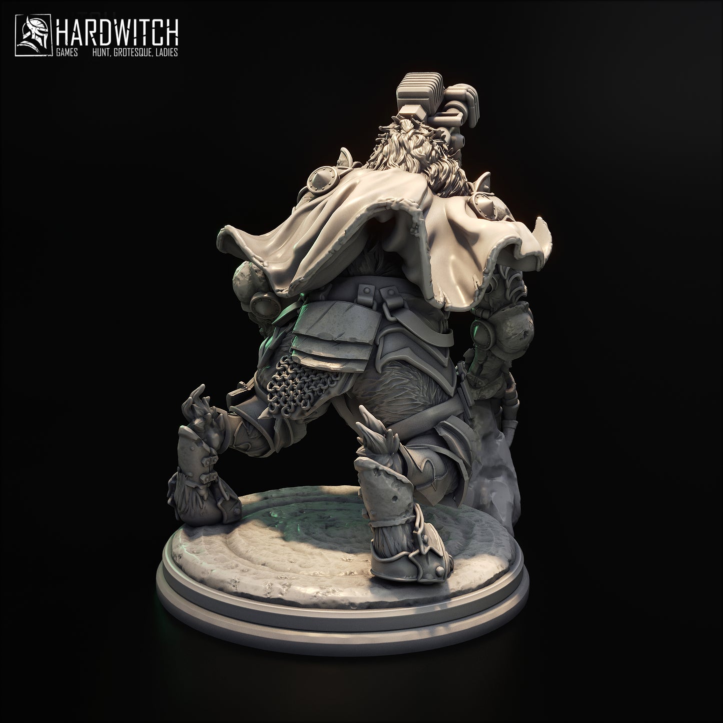 Warbeast grimdark figurka Trench Crusade 32 mm widok z boku