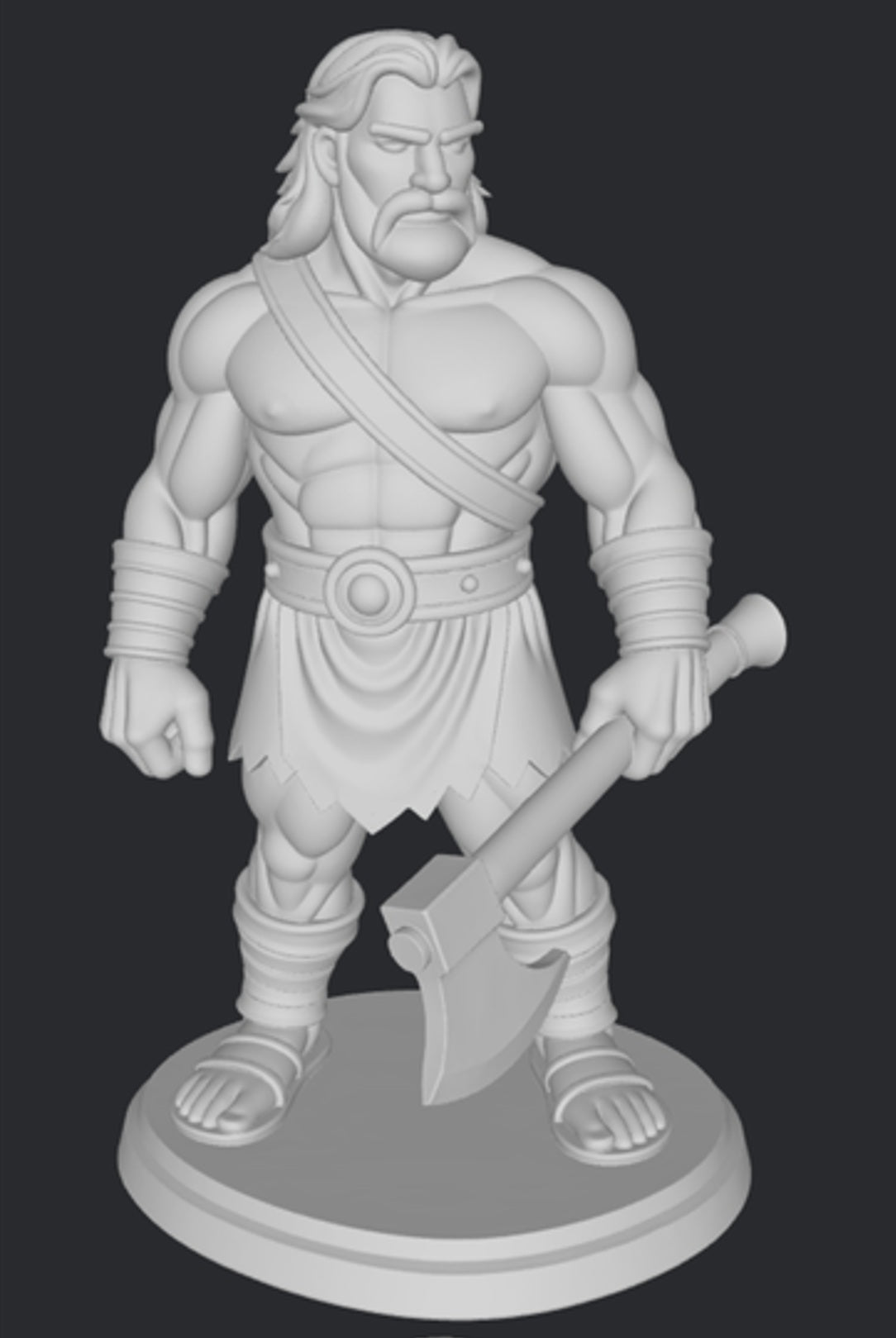 Herakles 3DFactory -styl grecki heros