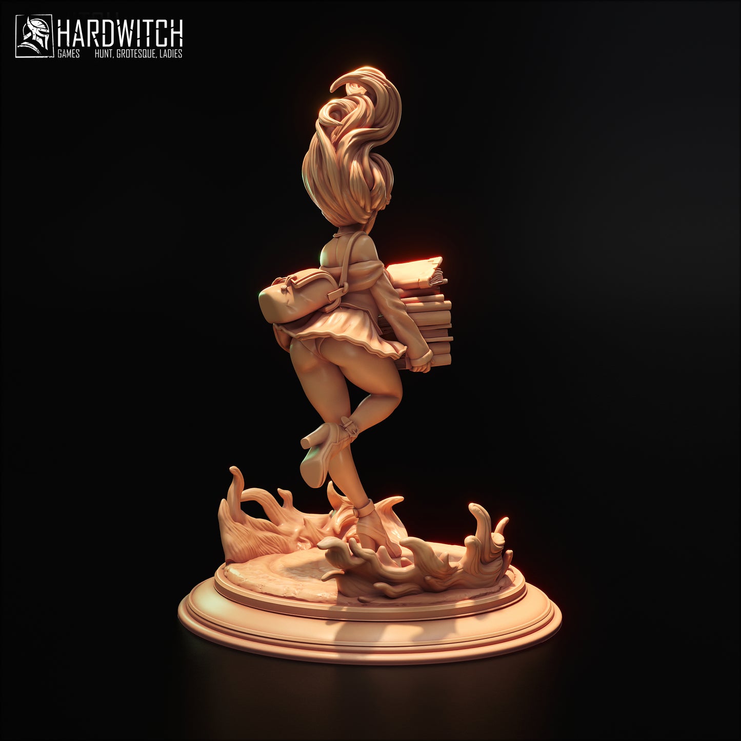 Figurka Kamila Sarada – Fortuna Magica | czarownica–uczennica fantasy | miniatura kolekcjonerska 75 mm / 120 mm (HardWitch Games)