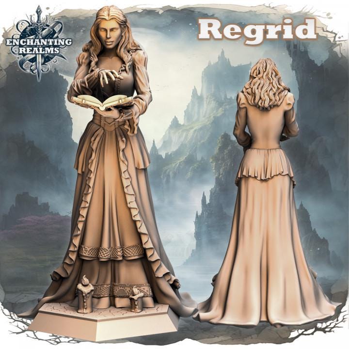 Figurka Regrid – wróżbitka z Enchanting Realms 180 mm, widok z przodu