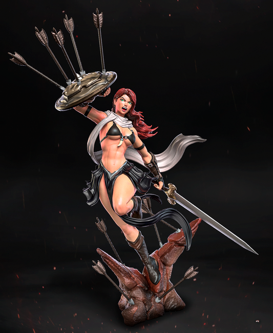 Stormpierced Shieldmaiden – Witcher Elements | figurka 32mm / 75mm