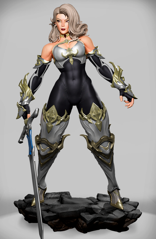 Steelbound Valkyrie – rycerska wojowniczka fantasy w ciężkiej zbroi