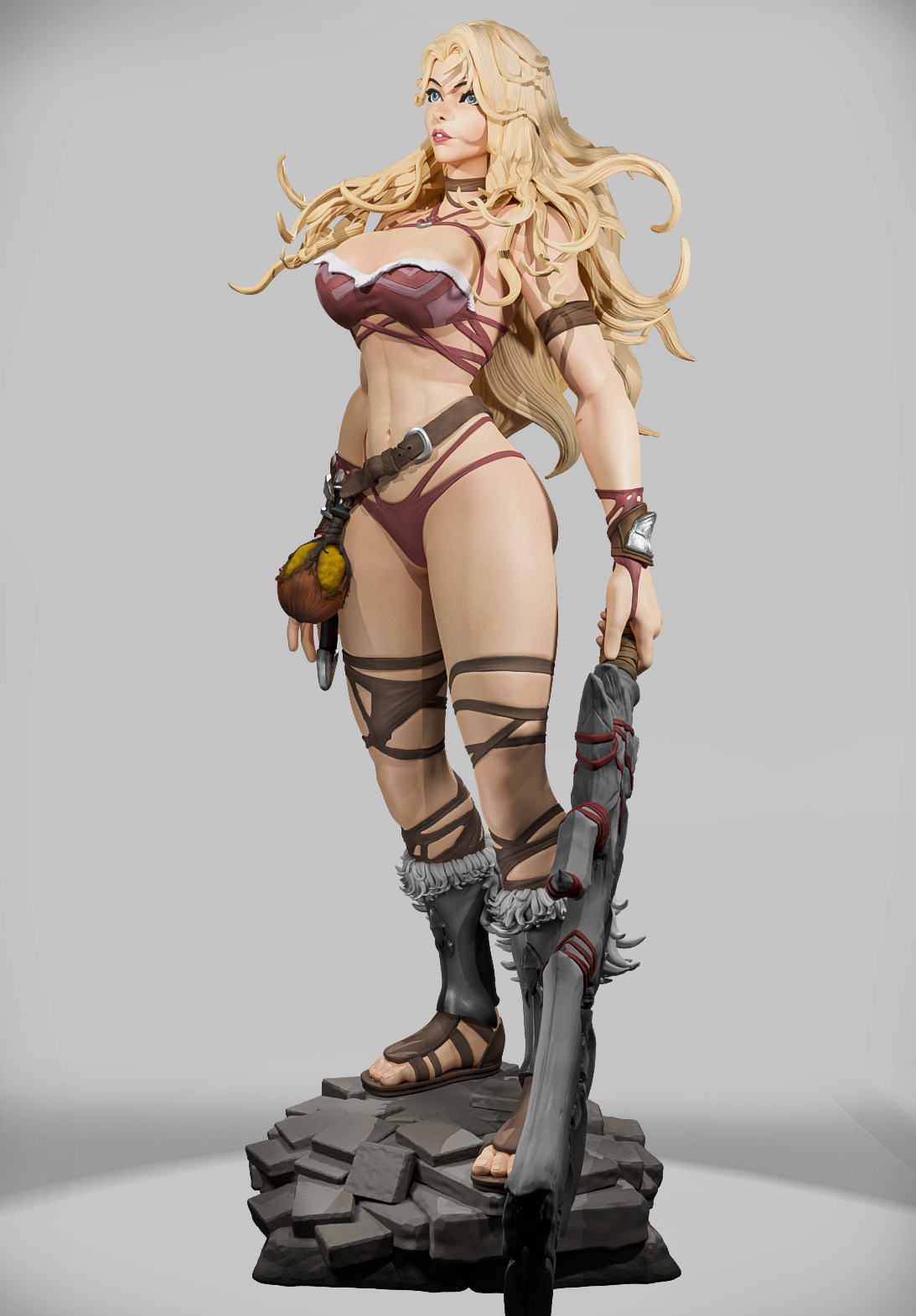 Bonecrush Huntress Witcher Elements figurka 3D