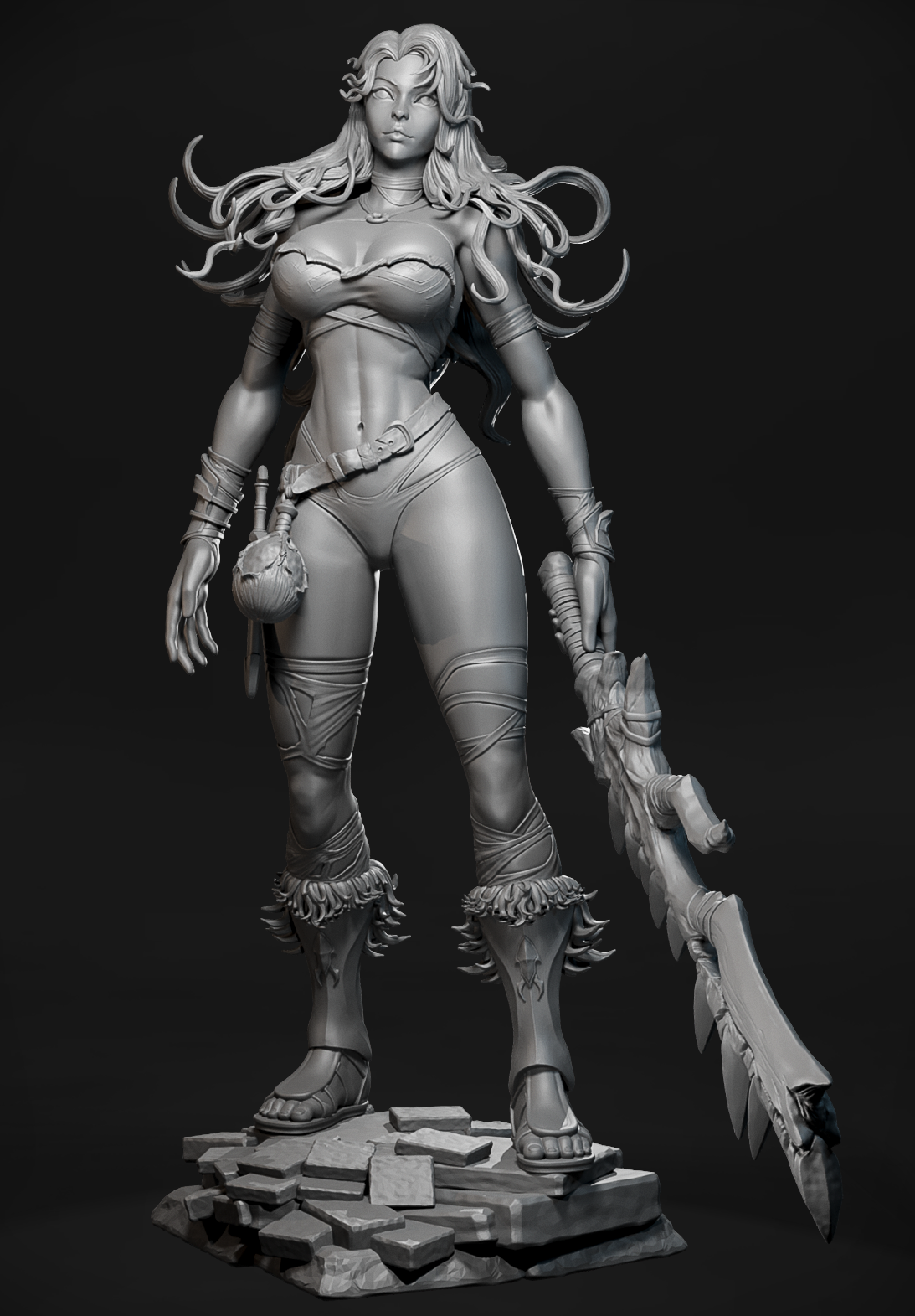 Bonecrush Huntress Witcher Elements figurka 3D