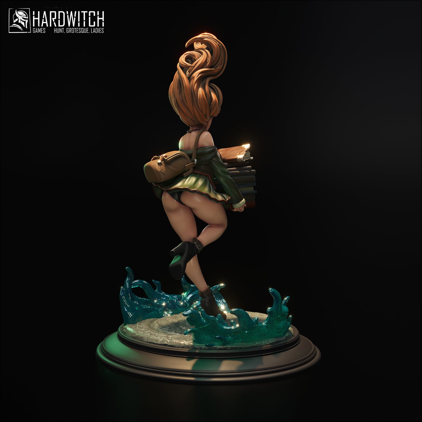 Figurka Kamila Sarada – Fortuna Magica | czarownica–uczennica fantasy | miniatura kolekcjonerska 75 mm / 120 mm (HardWitch Games)