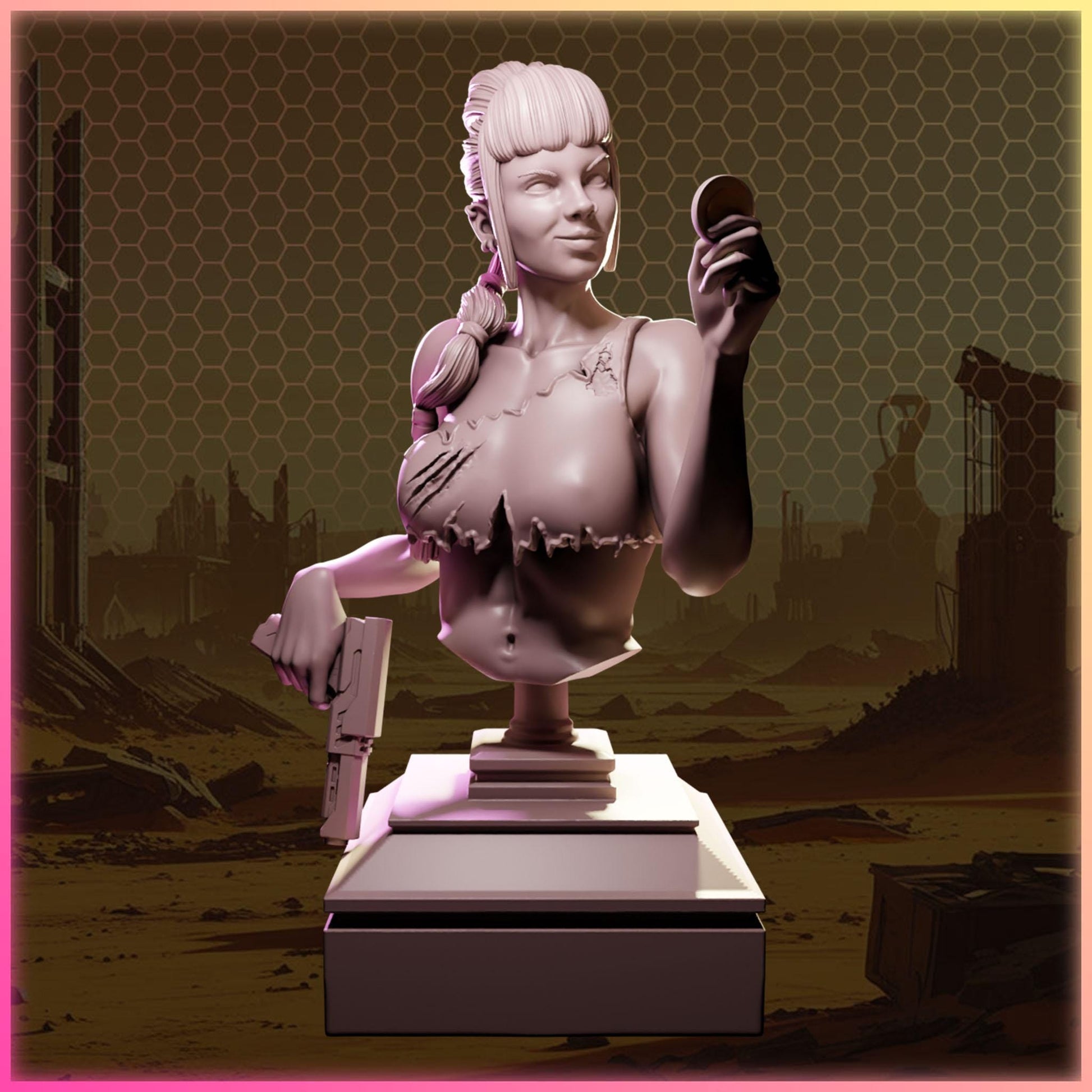Selene Riffwalker figurka żywiczna – Nuke City Ladies – Black Bird Miniatures