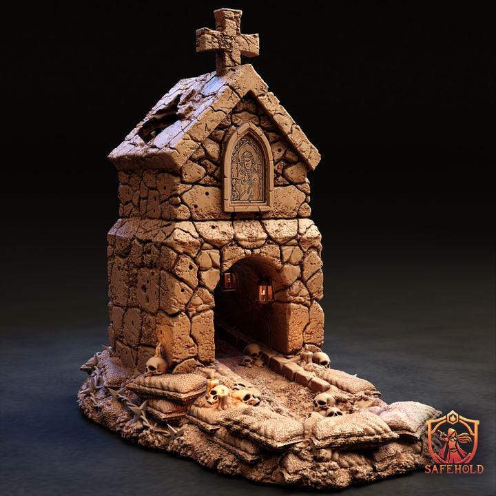 Sanctum Bunker – Dice Tower do gier bitewnych Trench Crusade 28-32mm | SafeHold
