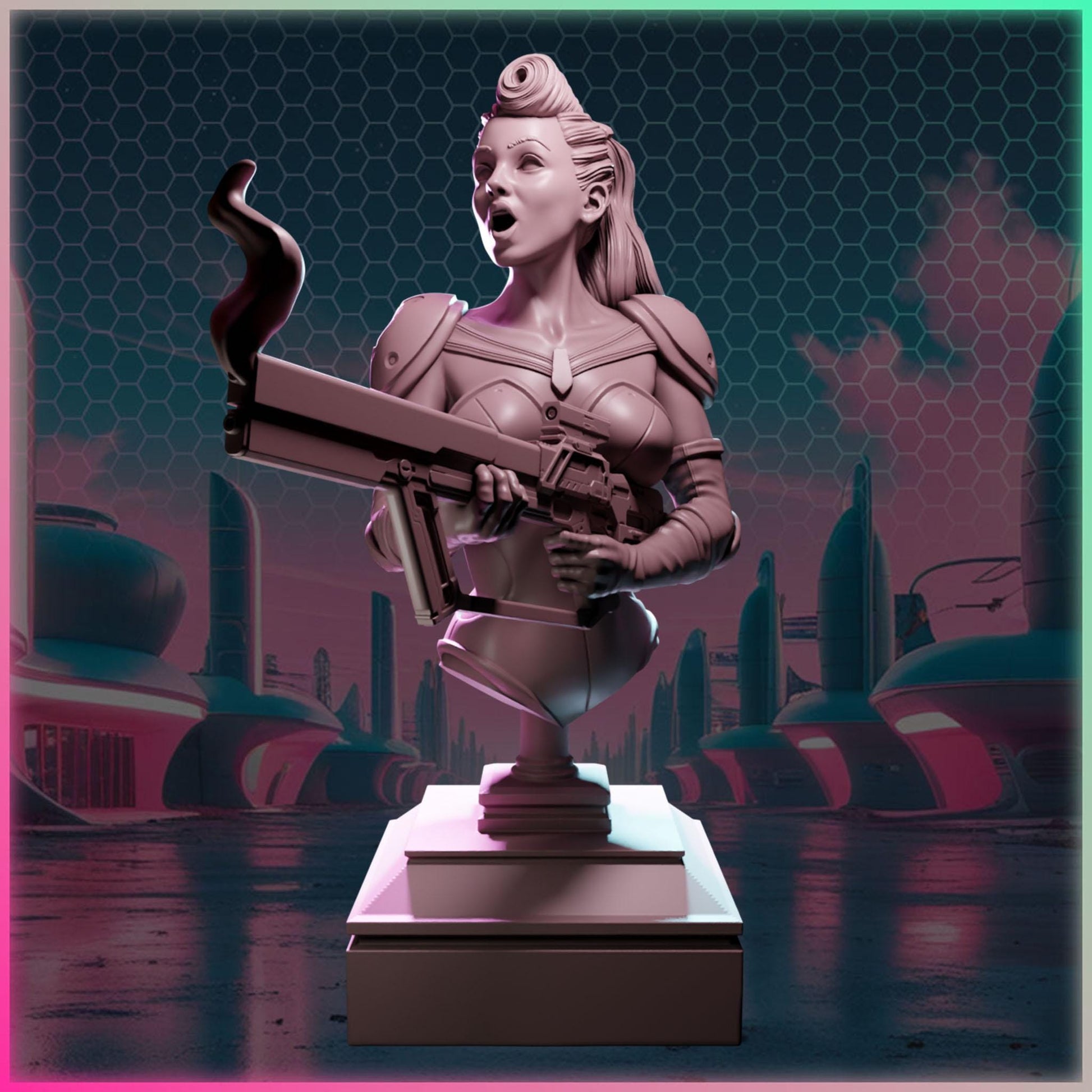 Mira Zenith figurka żywiczna – Nuke City Ladies – Black Bird Miniatures