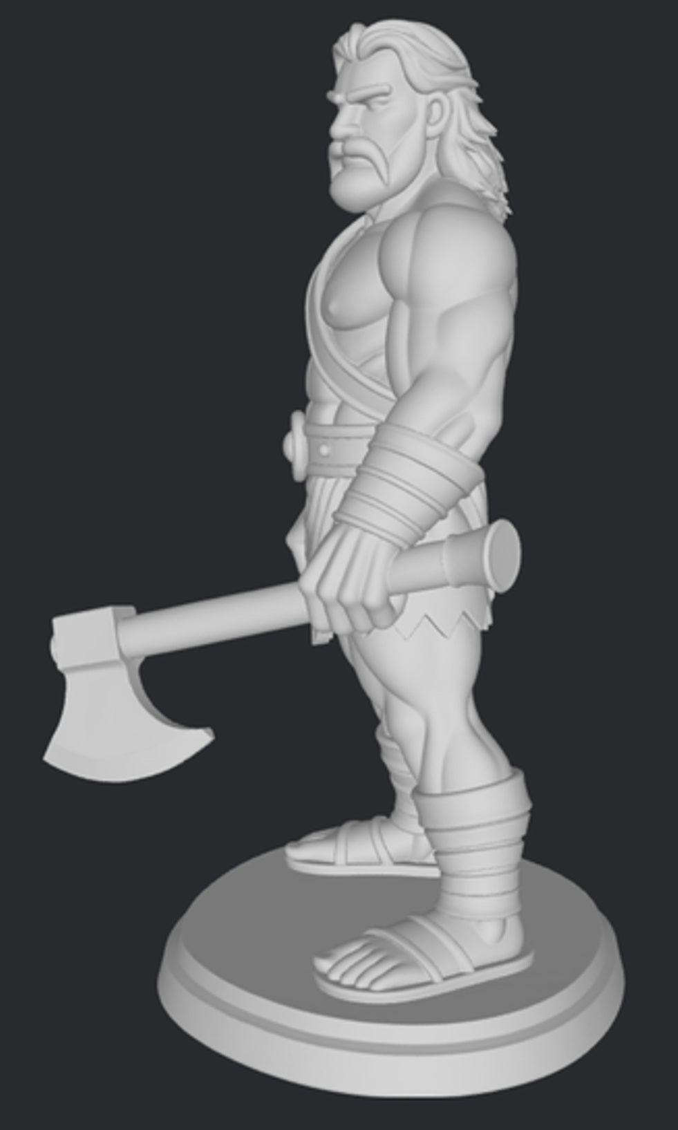 Herakles 3DFactory -styl grecki heros