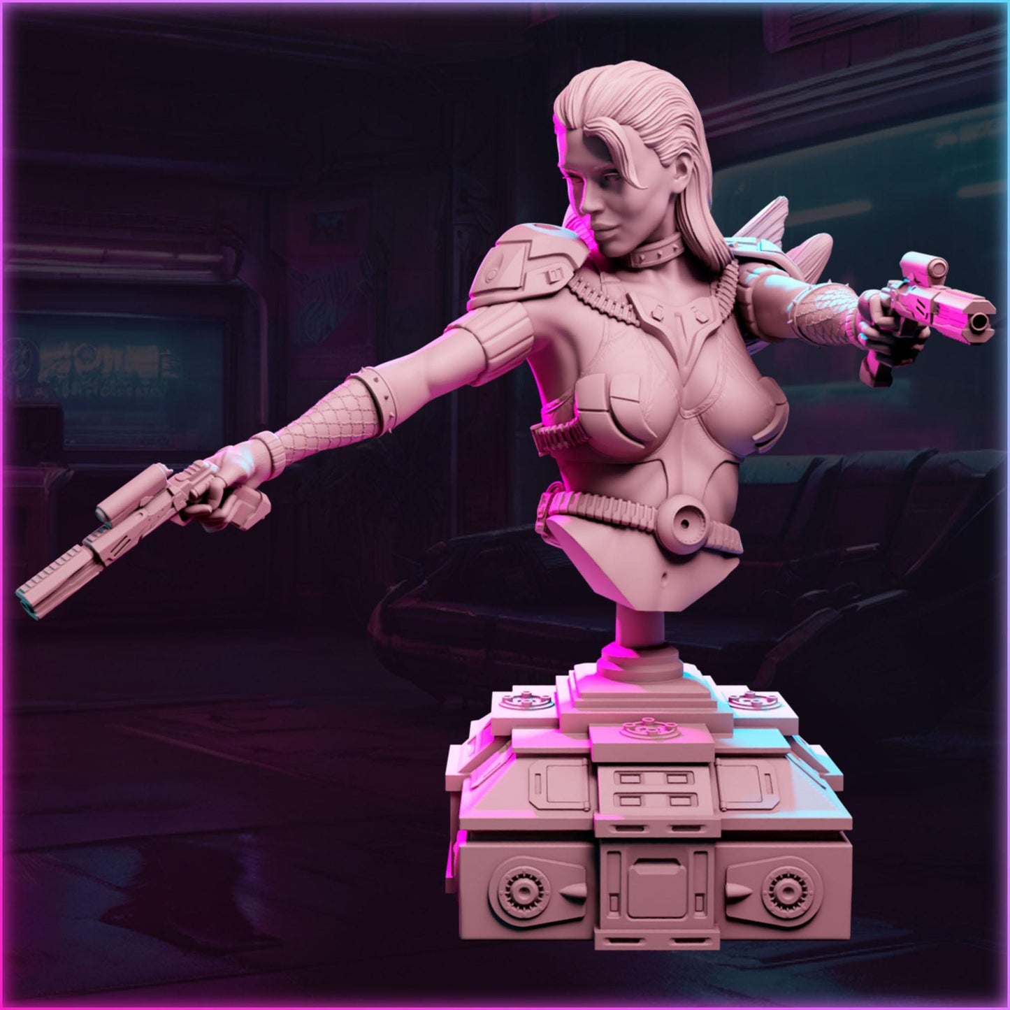 Sofia Castillo cyberpunk figurka – Ladies of the 2133 – Black Bird Miniatures