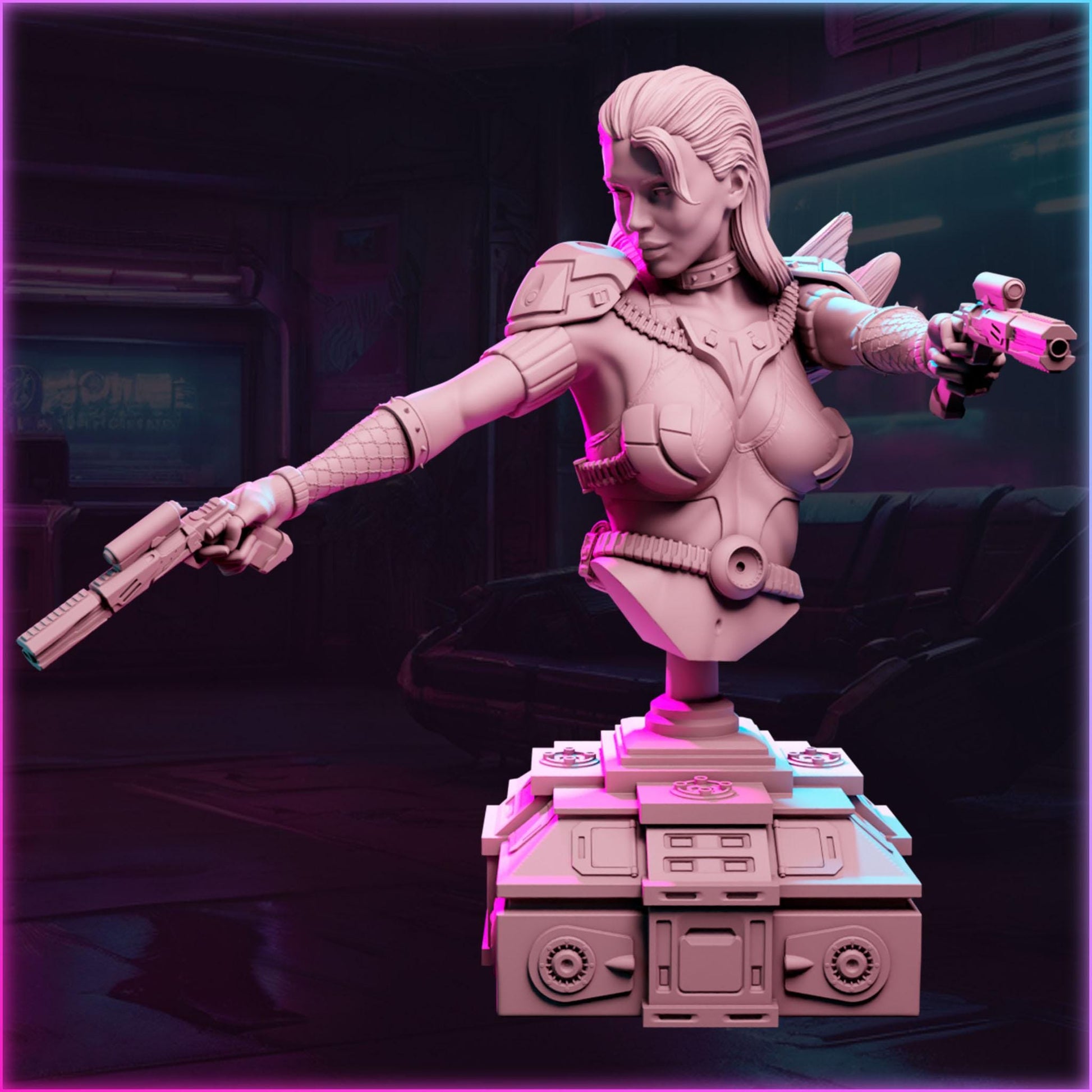 Sofia Castillo cyberpunk figurka – Ladies of the 2133 – Black Bird Miniatures