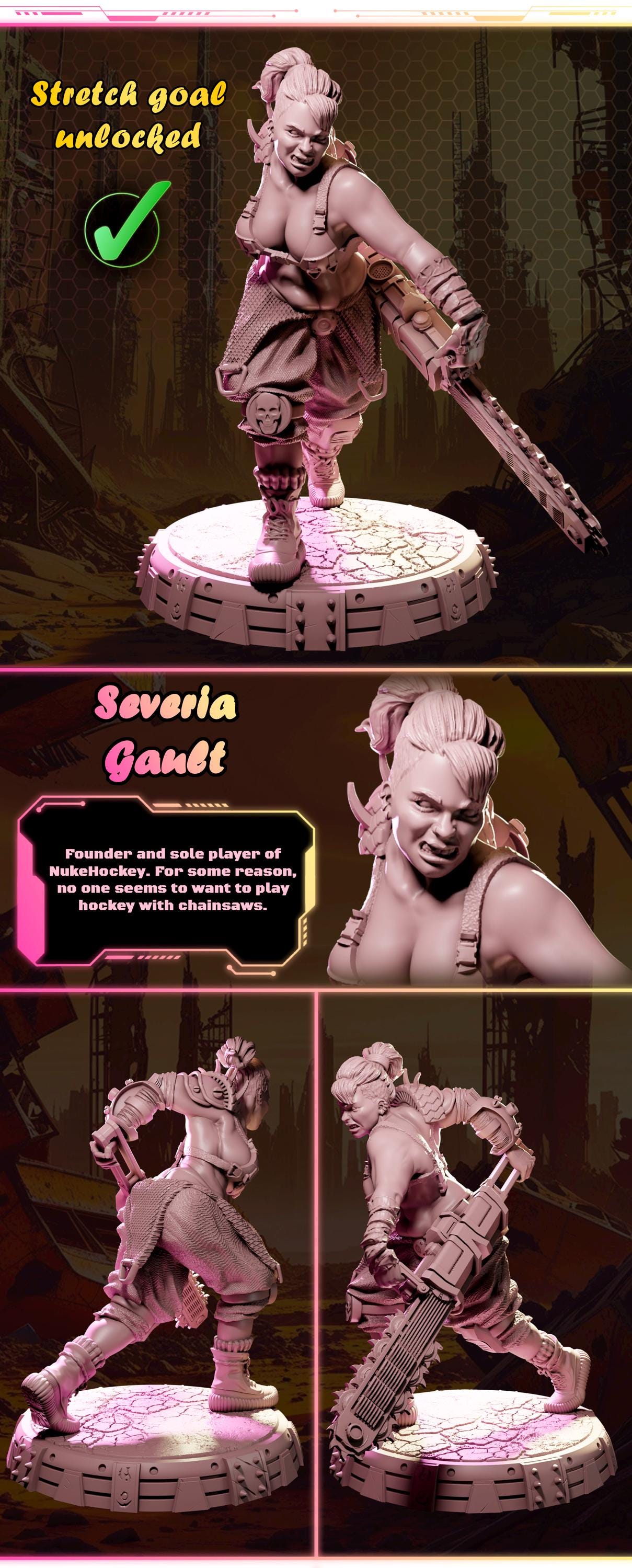 Severia Gault figurka żywiczna – Nuke City Ladies – Black Bird Miniatures