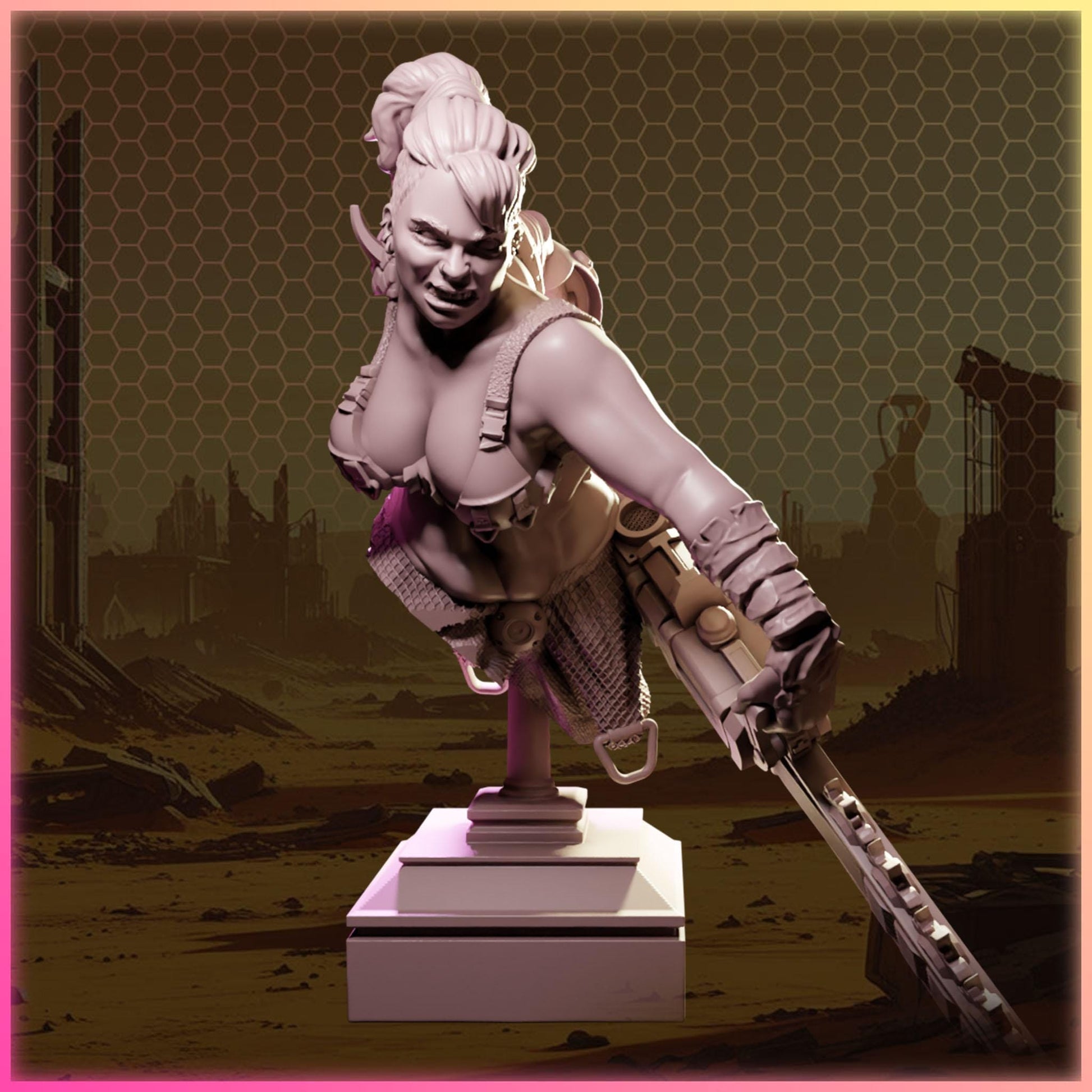 Severia Gault figurka żywiczna – Nuke City Ladies – Black Bird Miniatures