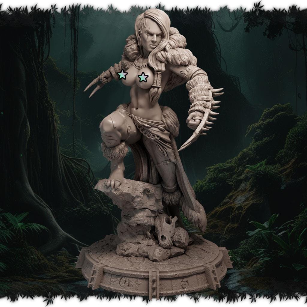 Veynn Kraven figurka żywiczna – Ladies of the Wild Hunt – Black Bird Miniatures