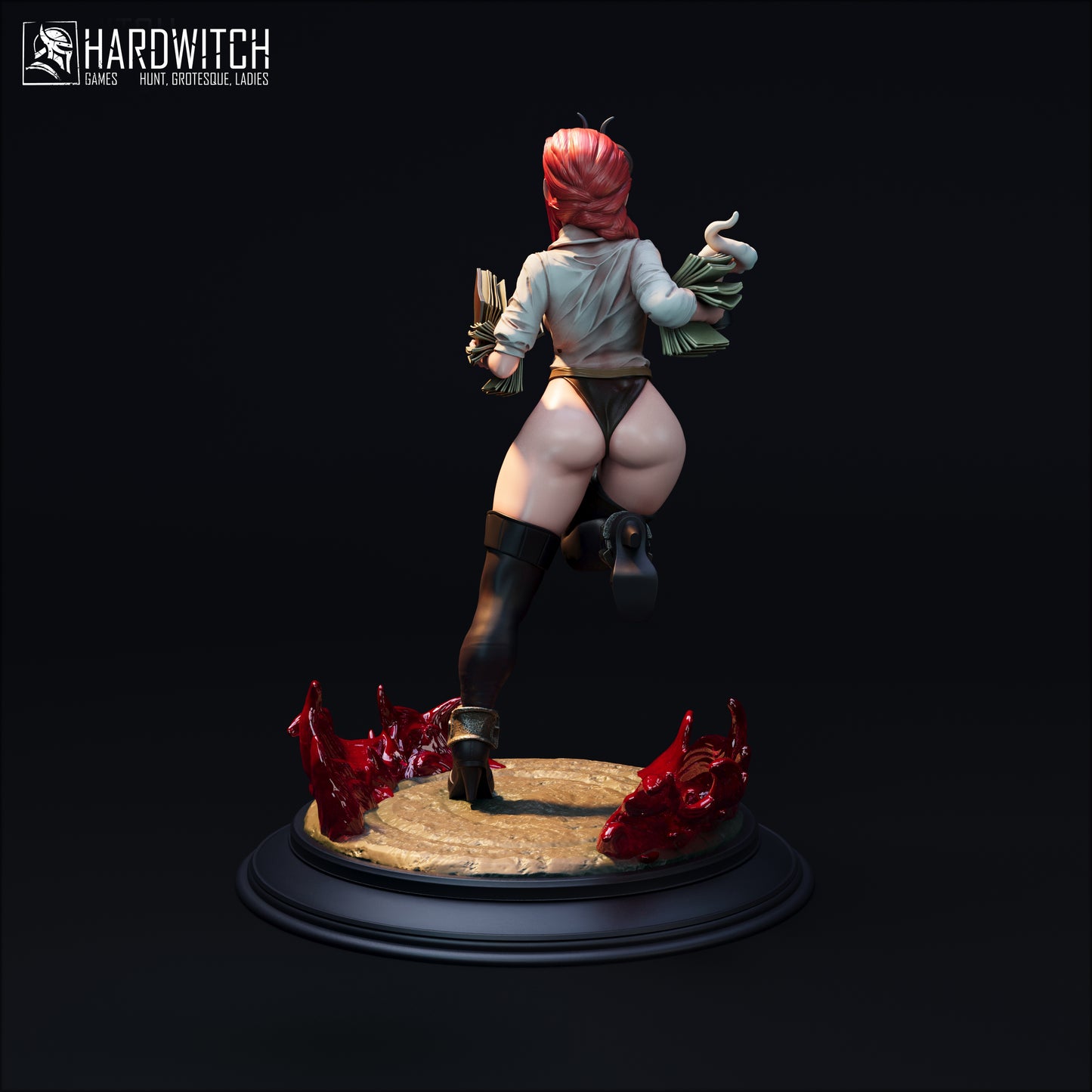 Figurka Lilith Arkane – Fortuna Magica | demoniczna bibliotekarka fantasy | miniatura kolekcjonerska 32 mm / 75 mm / 120 mm (HardWitch Games)