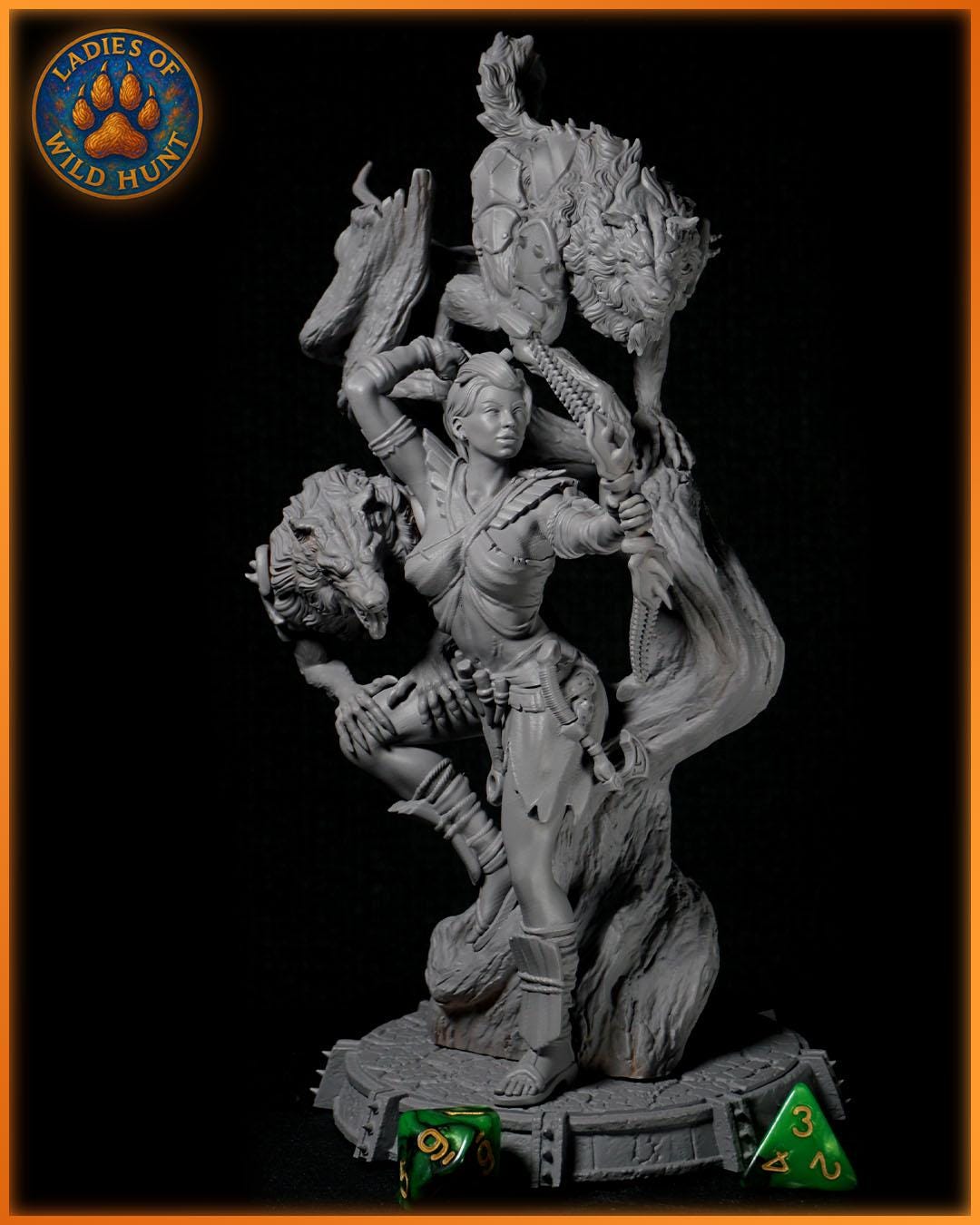Sylvara Wolfsong figurka żywiczna – Ladies of the Wild Hunt – Black Bird Miniatures