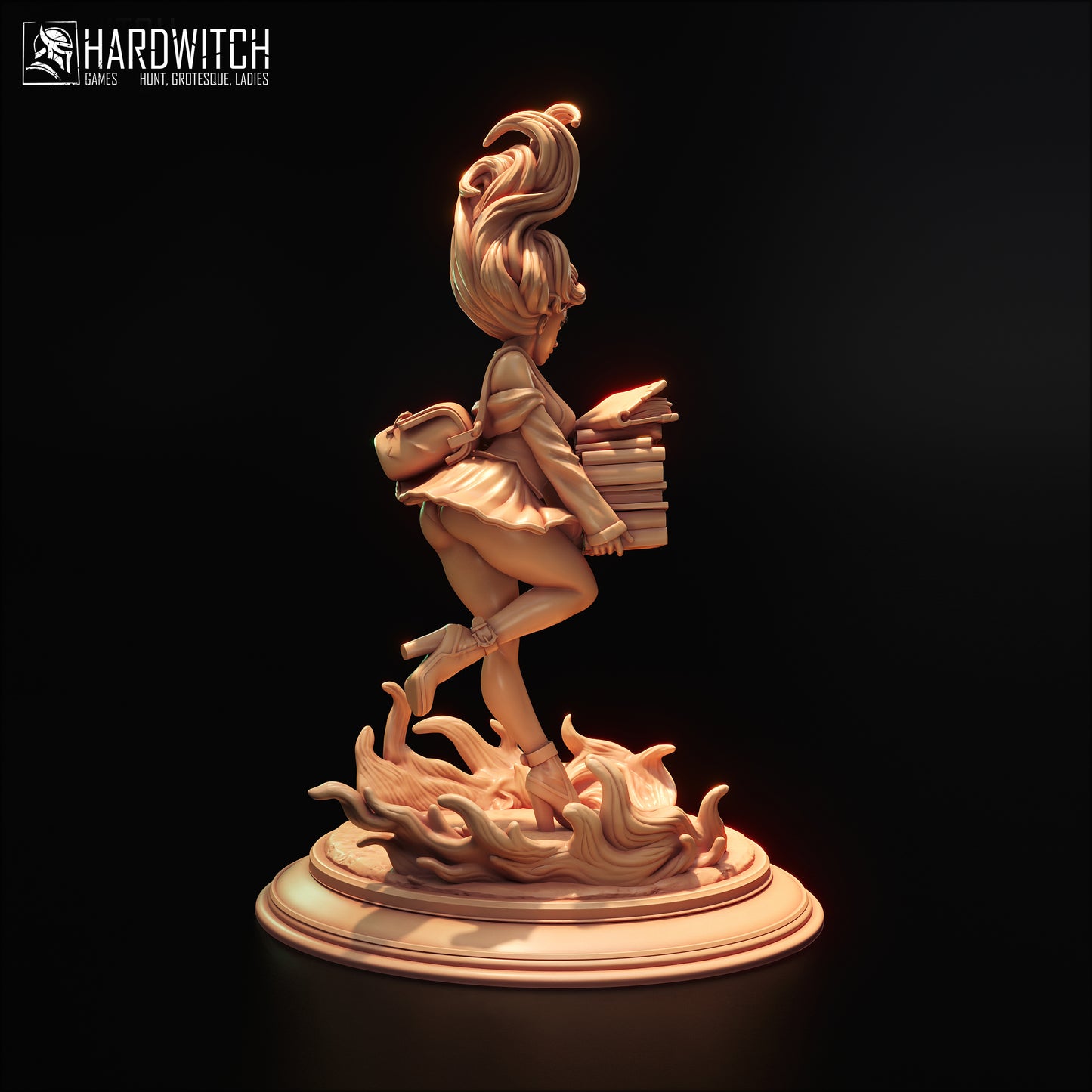 Figurka Kamila Sarada – Fortuna Magica | czarownica–uczennica fantasy | miniatura kolekcjonerska 75 mm / 120 mm (HardWitch Games)