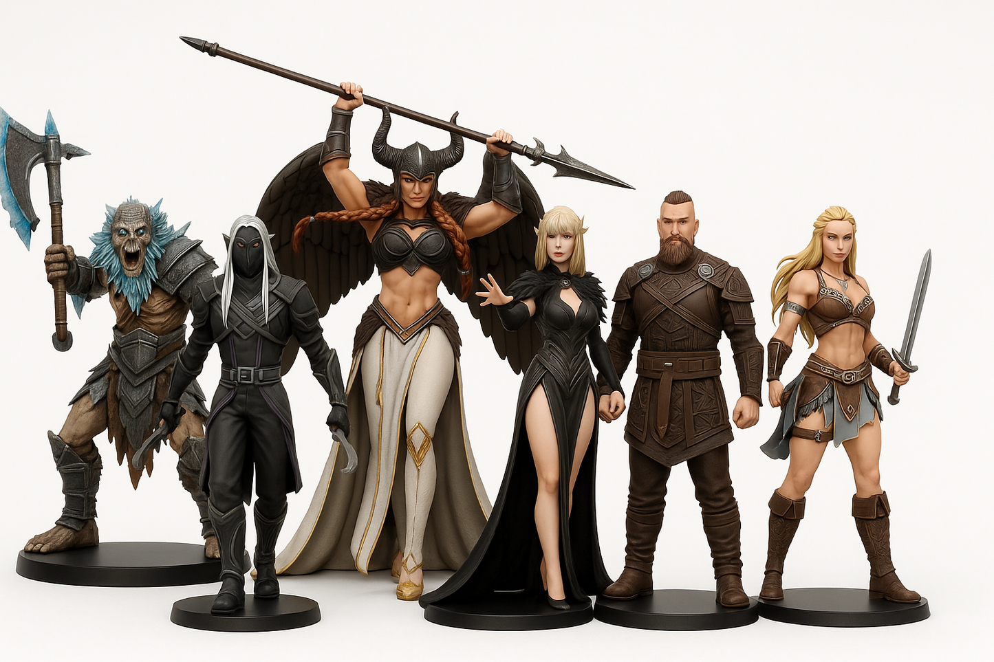Valhalla Clash: Norse Legends | 3DFactory – figurki 32mm / 75mm / 120mm – wybór modelu (Draugr, Dark Elf, Valkyria, Light Elf, Ragnar, Lagertha)