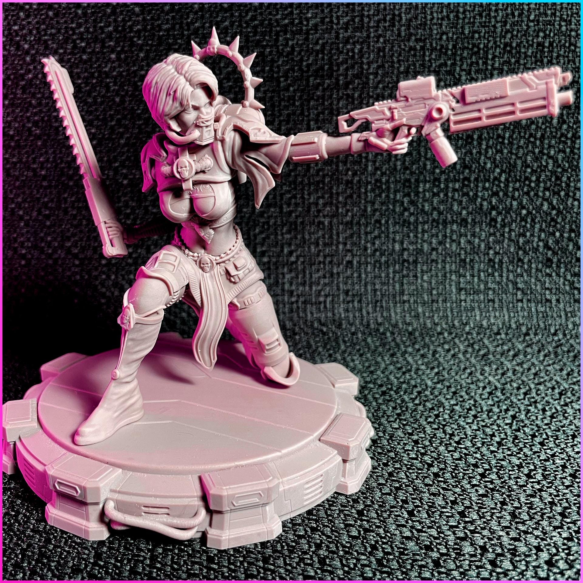Kira Vega figurka 32mm – Ladies of the 2133, Black Bird Miniatures