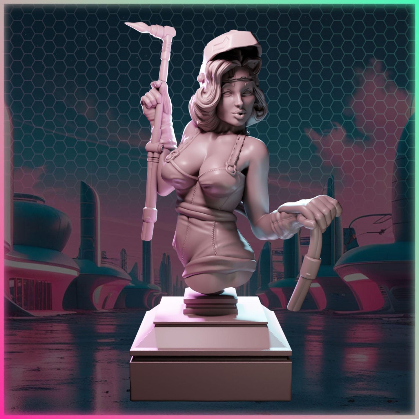 Marylin Volt figurka żywiczna – Nuke City Ladies – Black Bird Miniatures