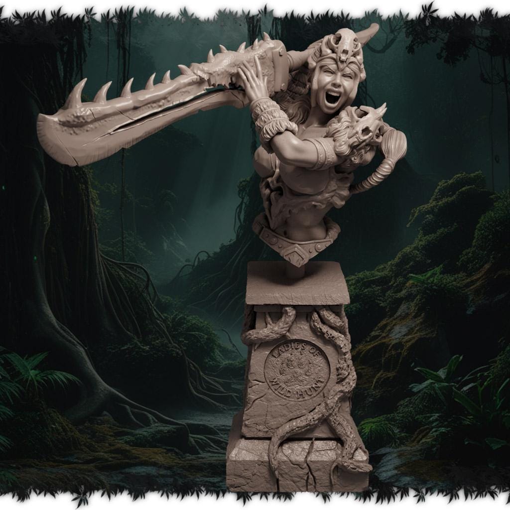 Zorya Emberclaw figurka żywiczna – Ladies of the Wild Hunt – Black Bird Miniatures