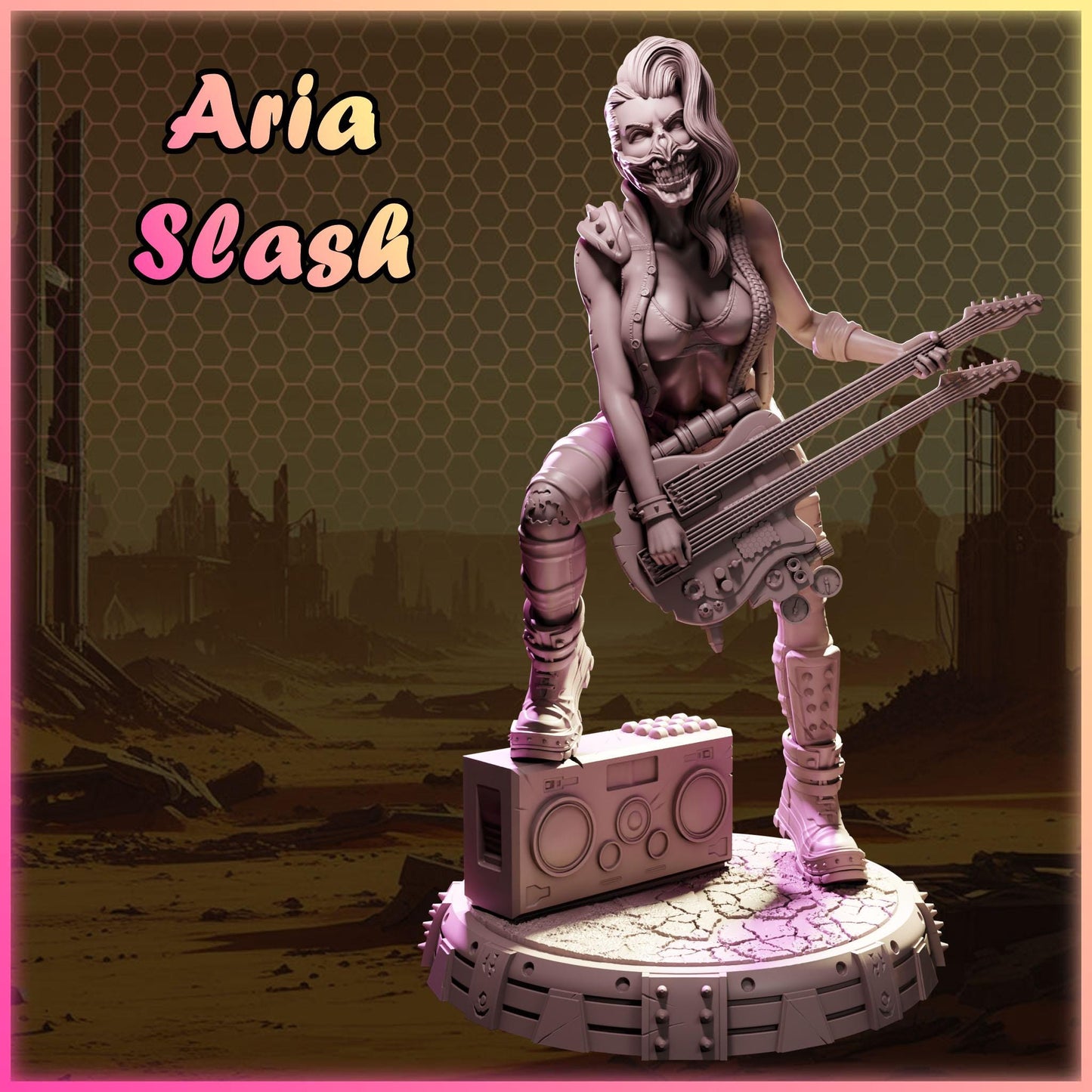Aria Slash figurka żywiczna – Nuke City Ladies – Black Bird Miniatures