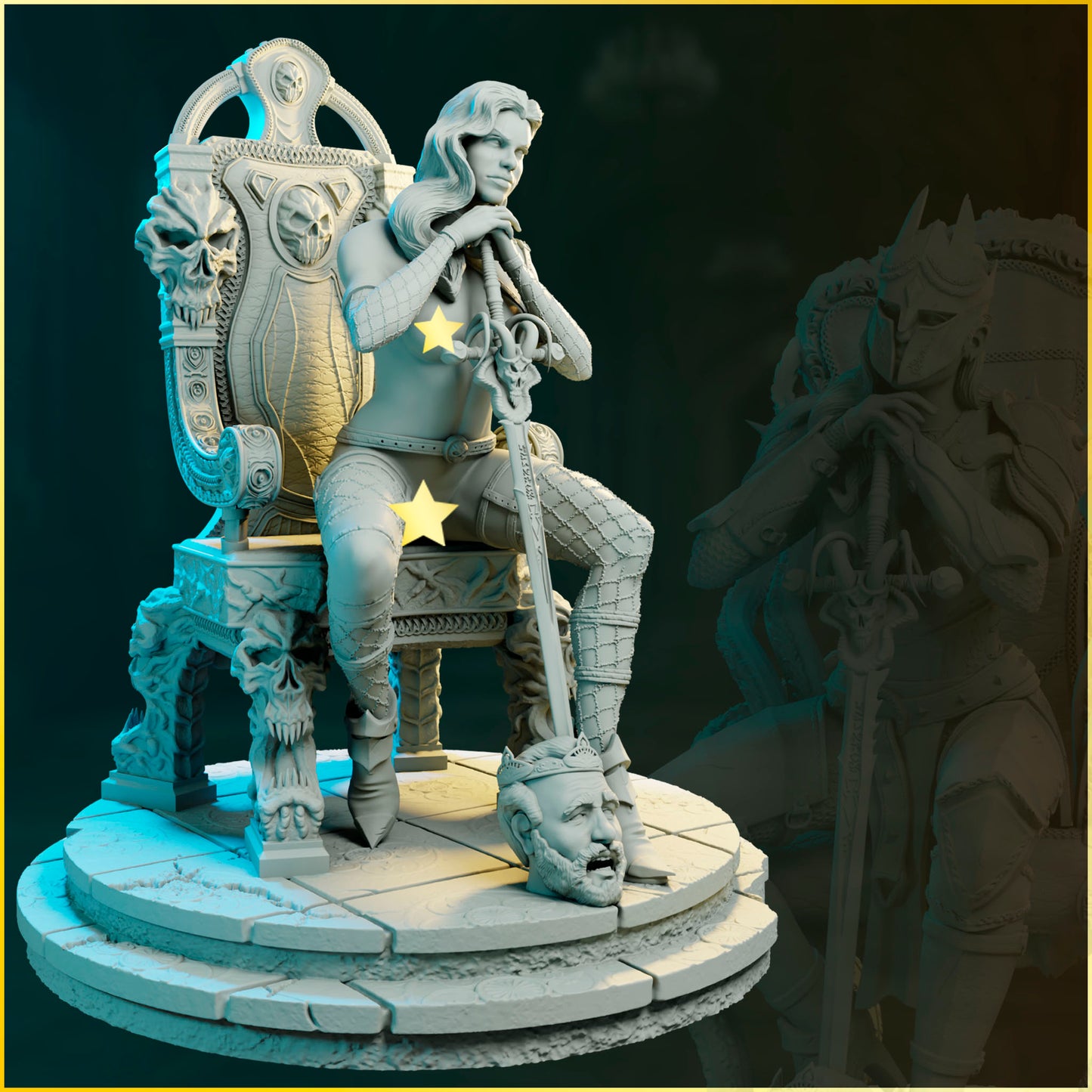 Rowen – figurka kolekcjonerska 32mm / 75mm/ 150mm | Black Bird Miniatures