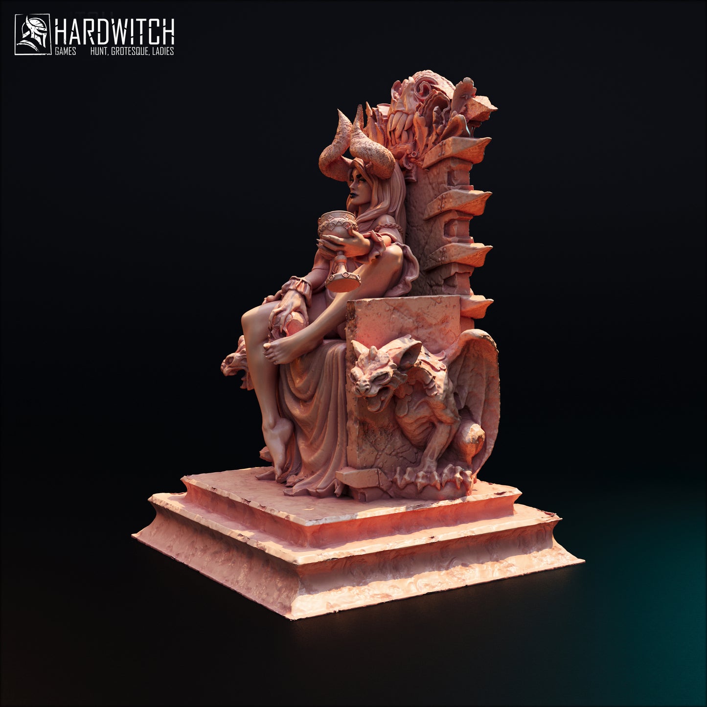 Figurka Fortada Astra – HardWitch Games | demonica na tronie | miniatura kolekcjonerska 32 mm / 75 mm / 100 mm