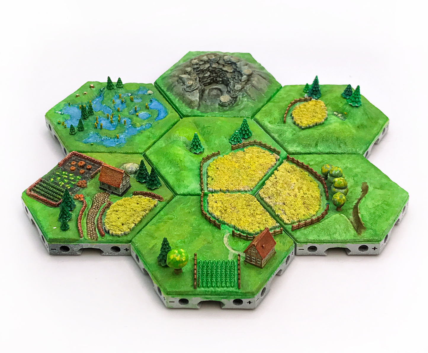 Modułowe Kafelki Terenu HexMap – Biomy 3D od STLModels do Gier RPG i Planszowych