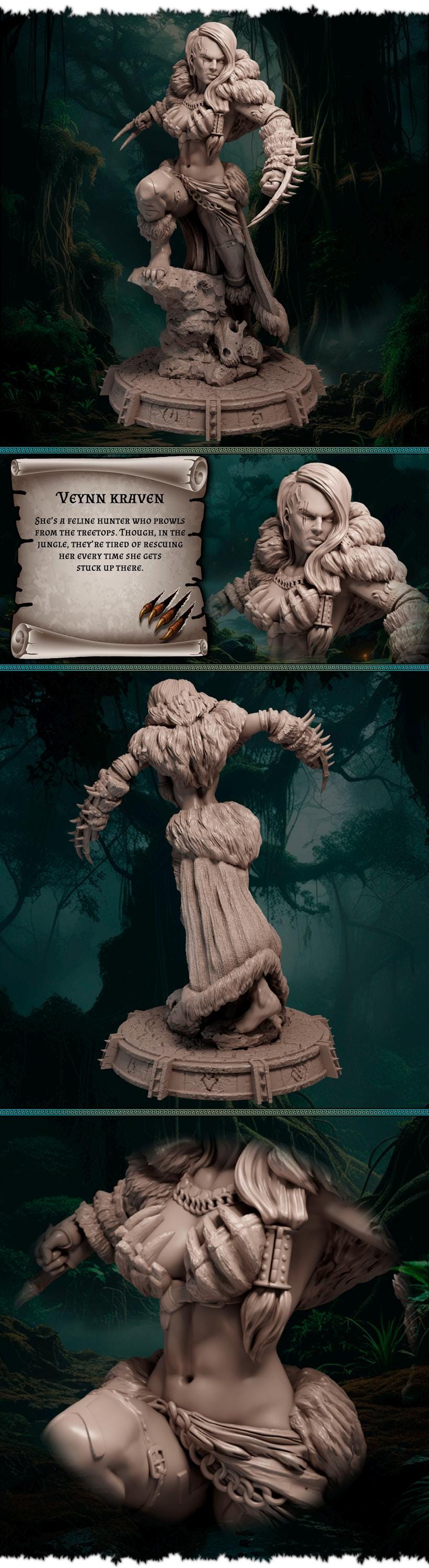 Veynn Kraven figurka żywiczna – Ladies of the Wild Hunt – Black Bird Miniatures