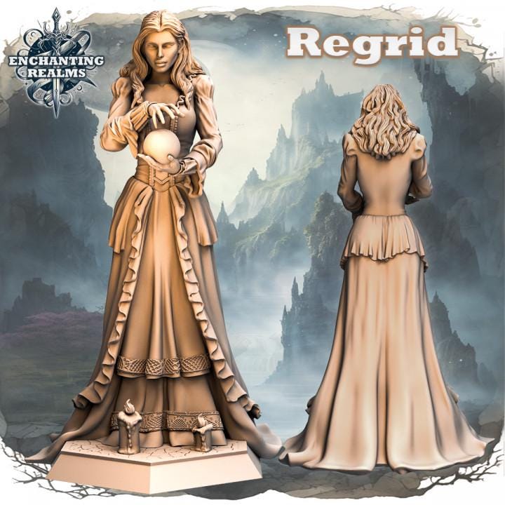 Figurka Regrid – wróżbitka z Enchanting Realms 180 mm, widok z przodu