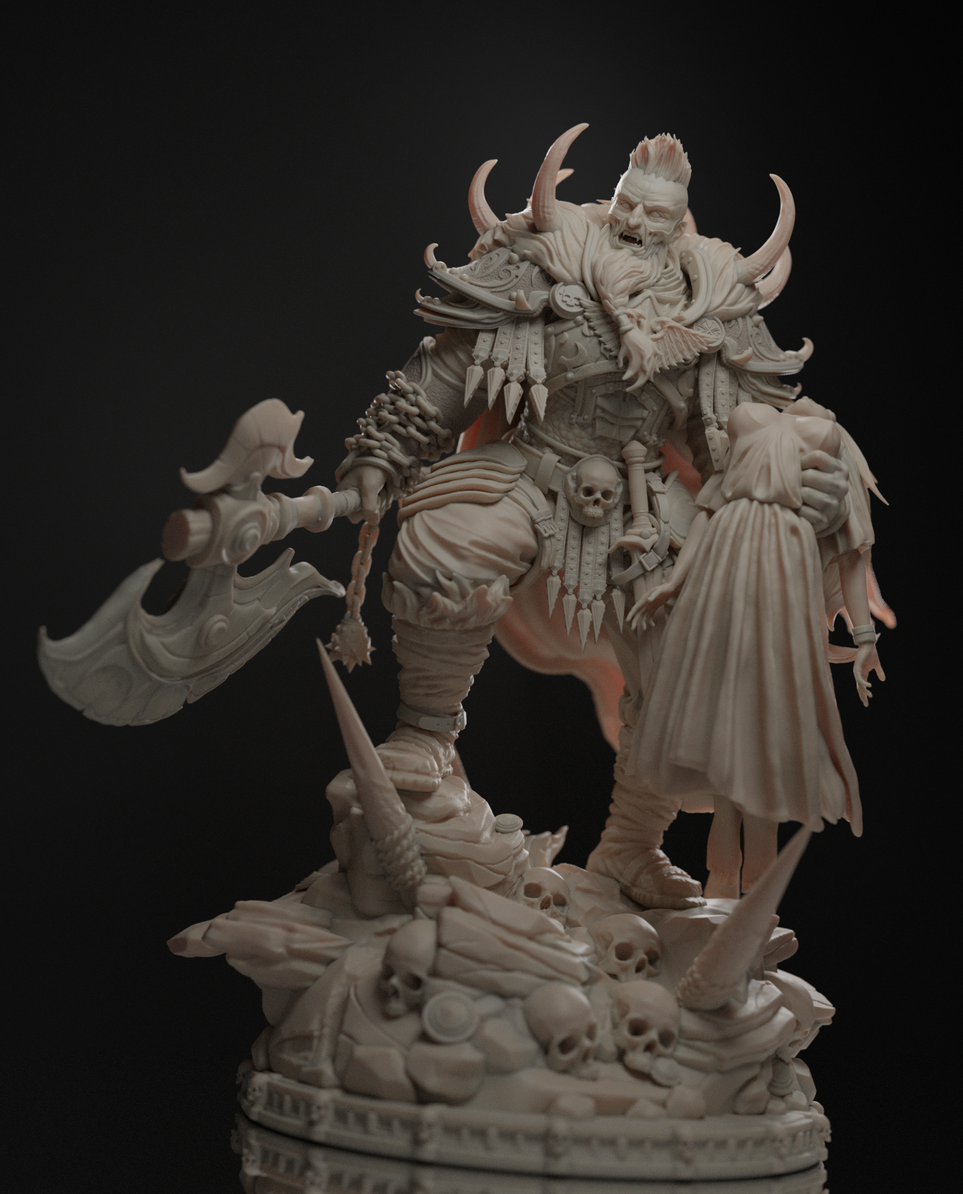 he came back a different man 75mm resin fantasy warrior miniature elijah safarov unpainted model